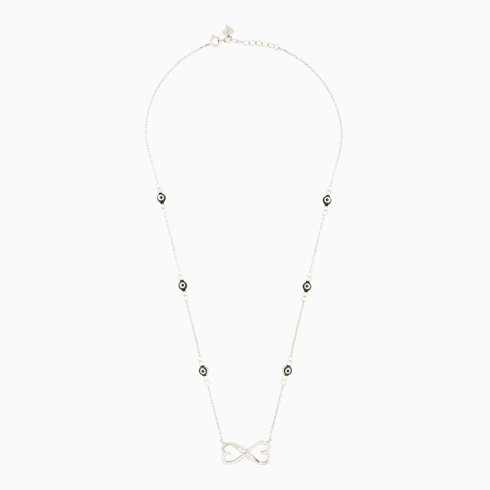 CZ Infinity Love Pendant Chain Ishna