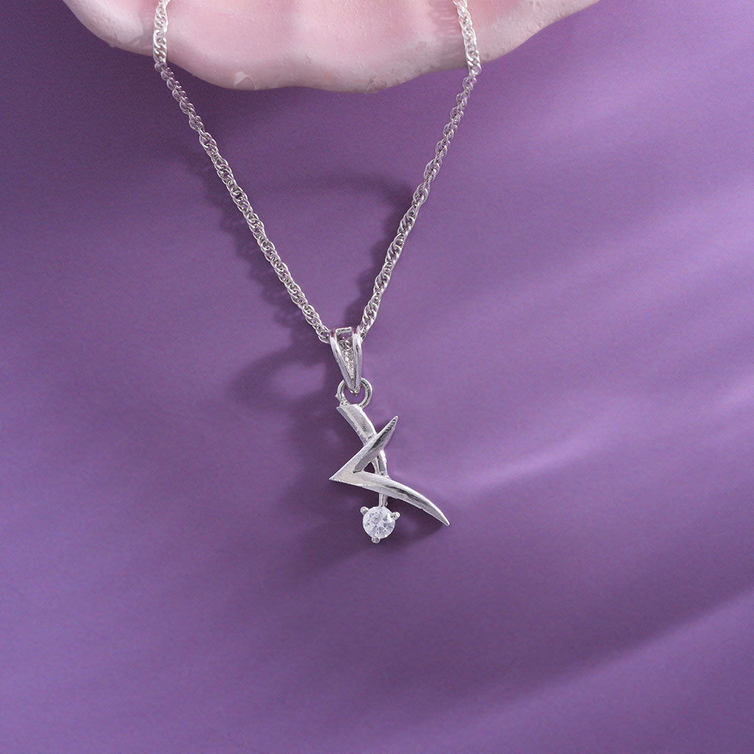 CZ Lightning Stone Chain Ishna