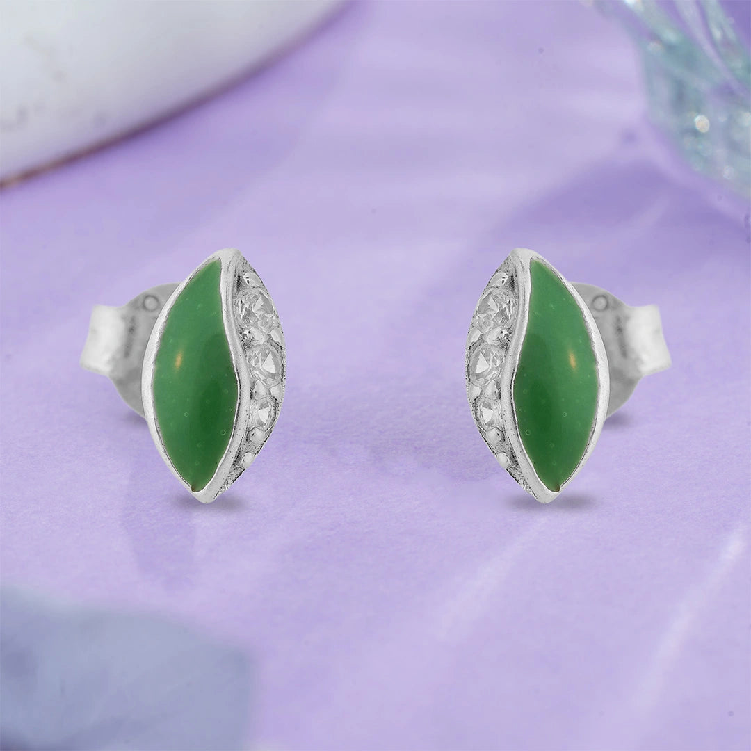 CZ Oval Shaped Kids Studs Ishna