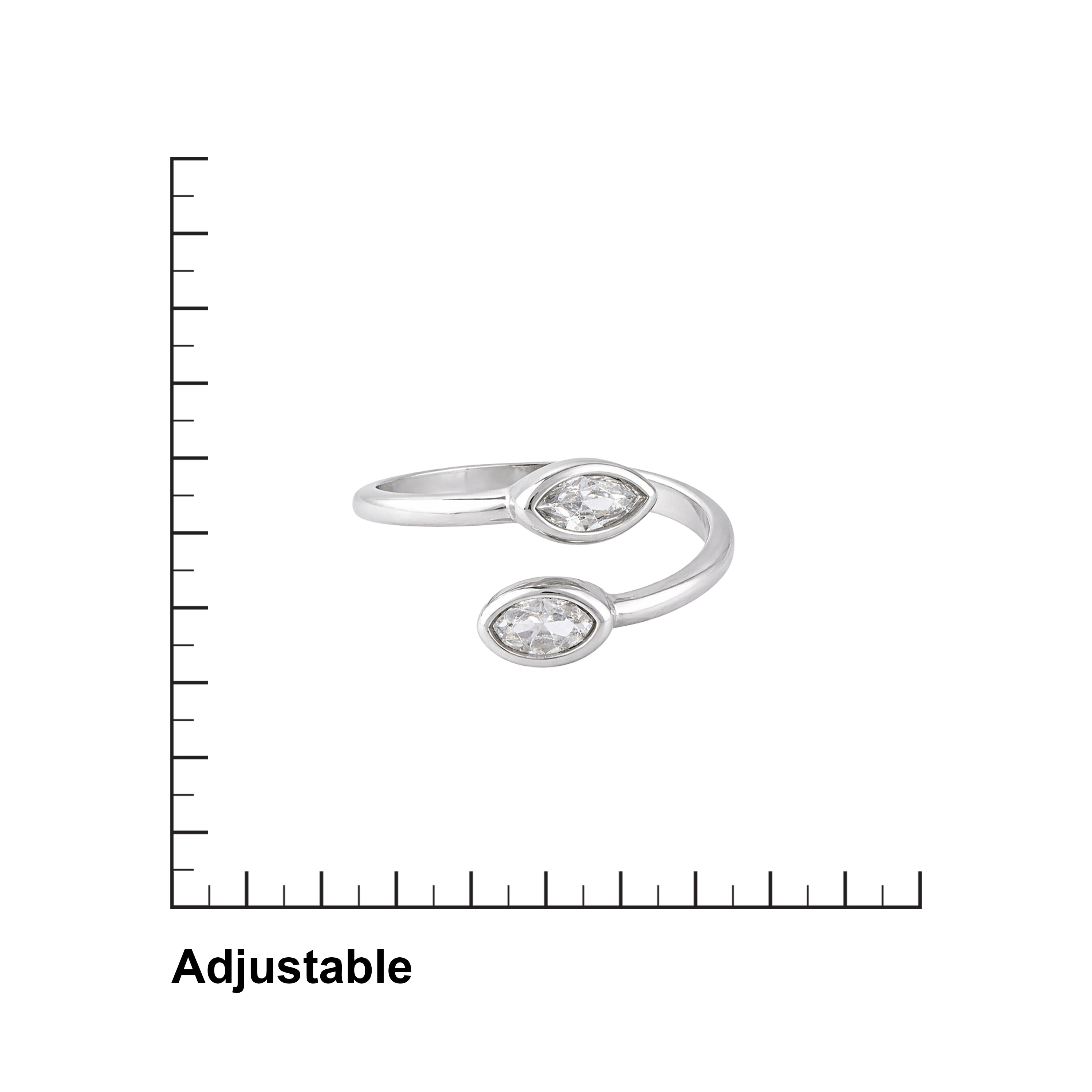 CZ Sterling Silver Leaf Wrap Toe Ring Ishna