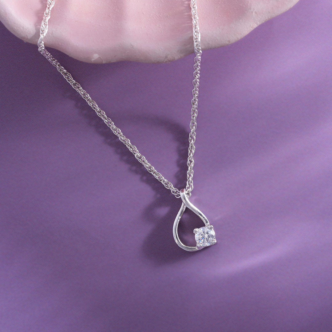 CZ Teardrop Chain Ishna