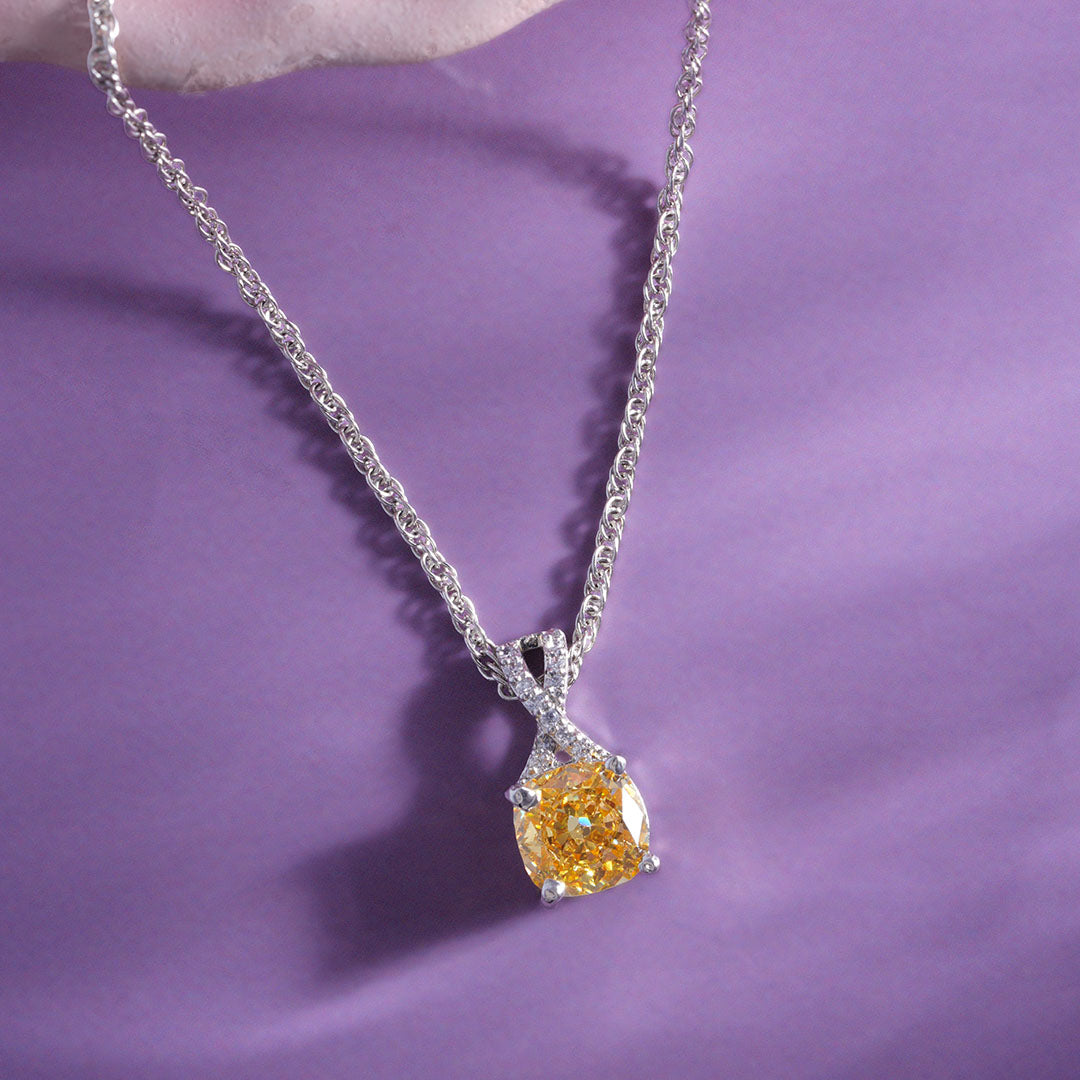 CZ Yellow Stone Chain Ishna