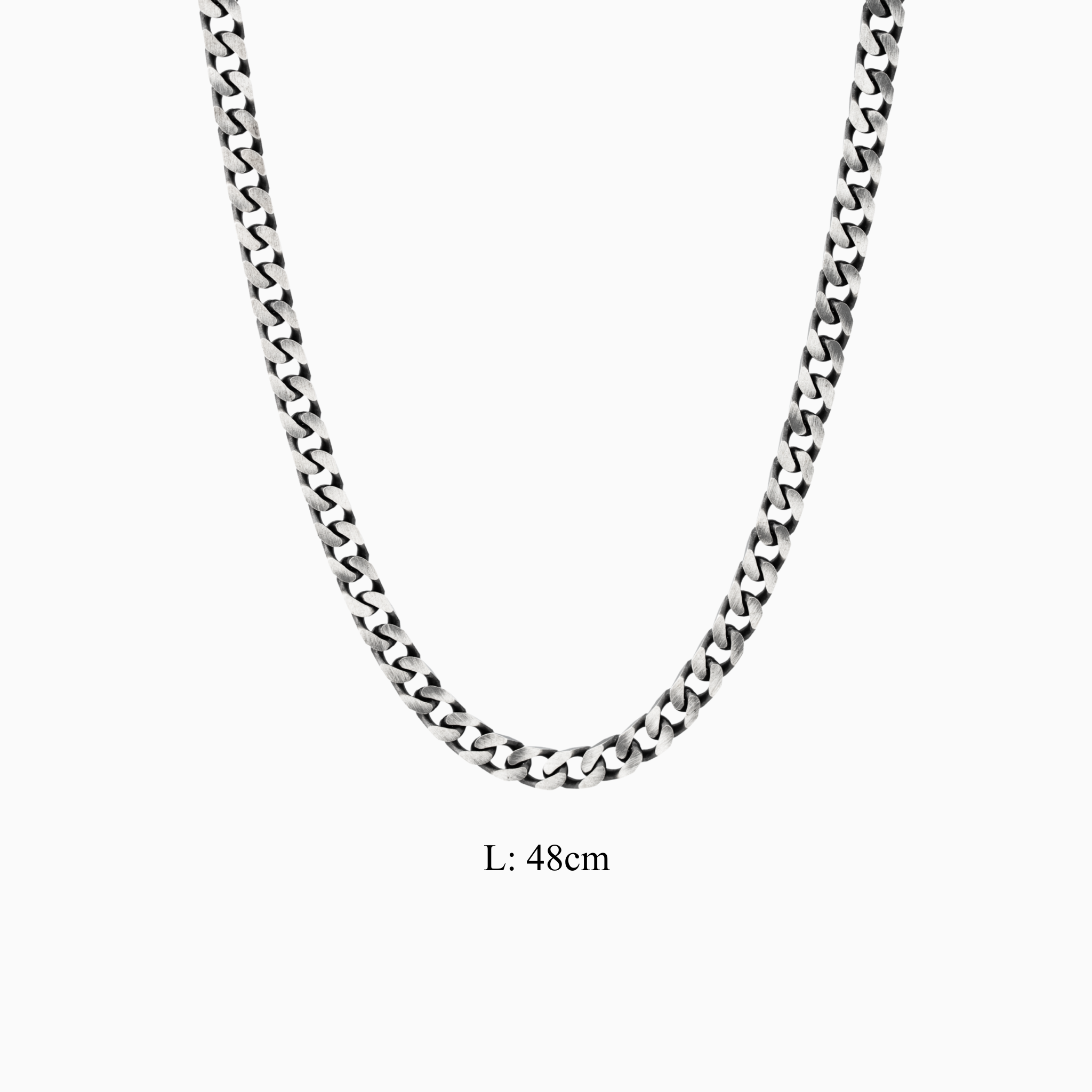 Classic Cuban link silver chain