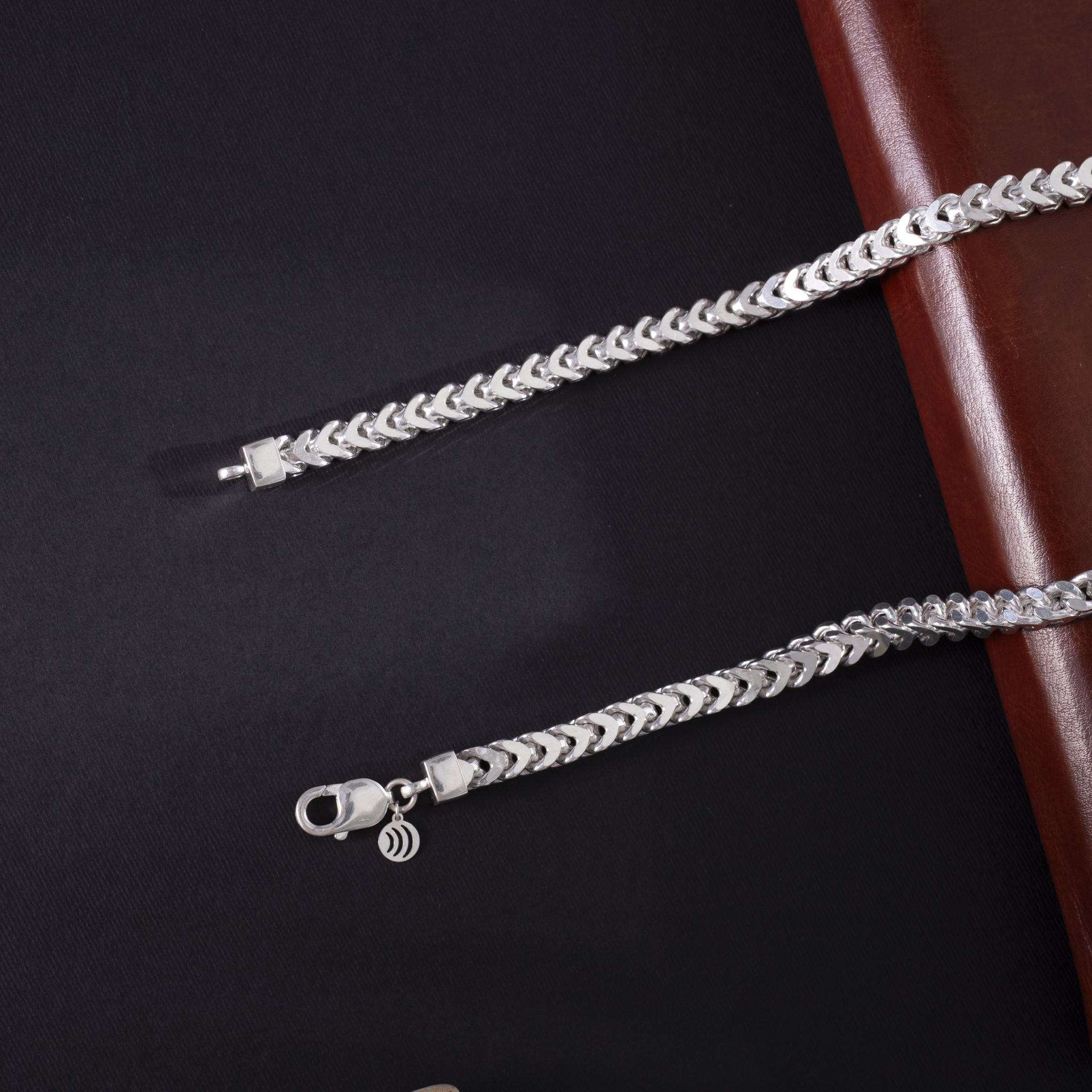 Classic Cuban sterling silver chain