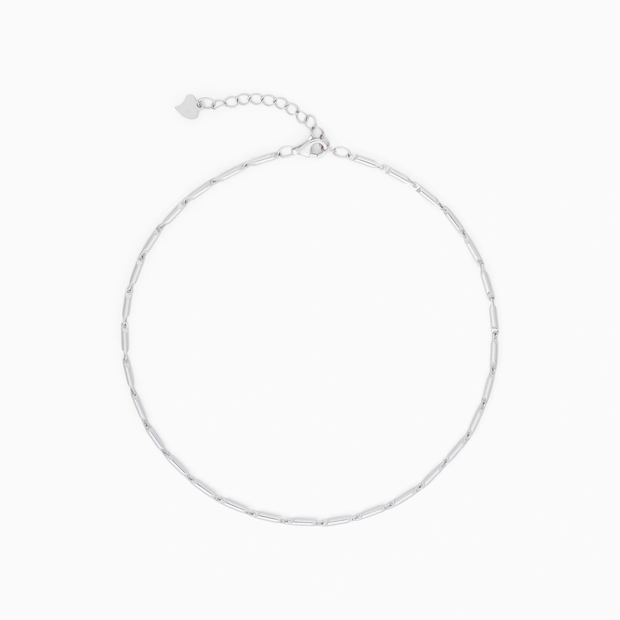 Classic Silver Bar Anklet Ishna