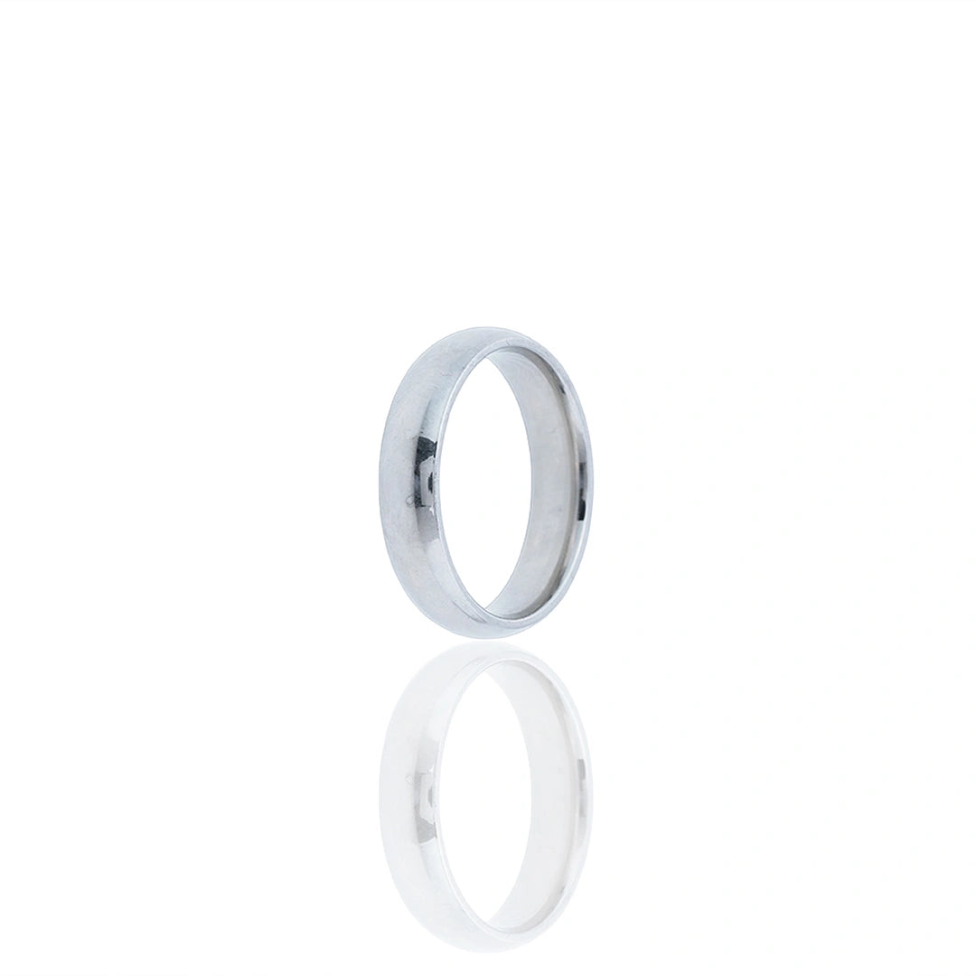 Classic Smooth Ring in Silver Ishna