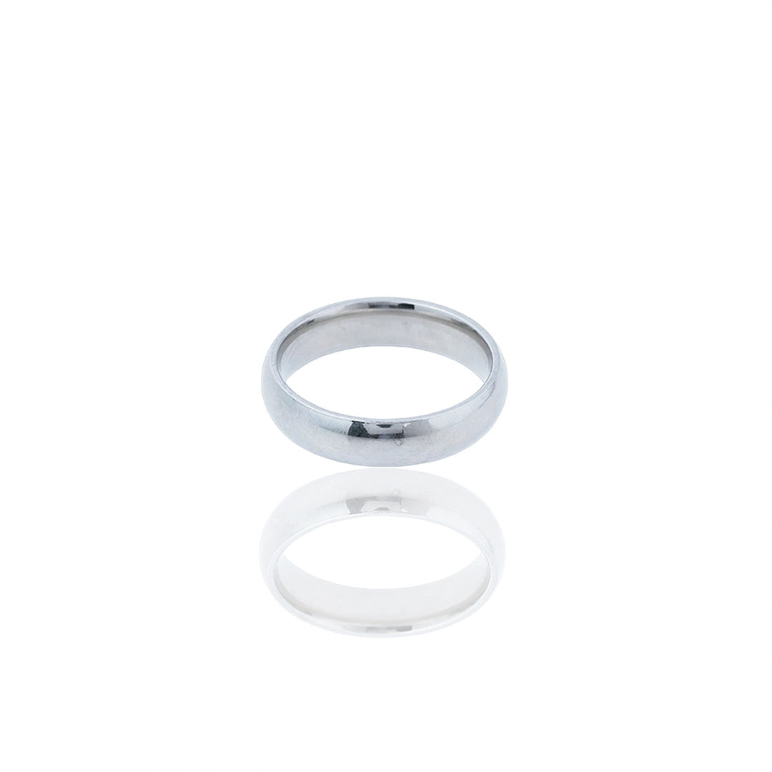 Classic Smooth Silver Ring Ishna