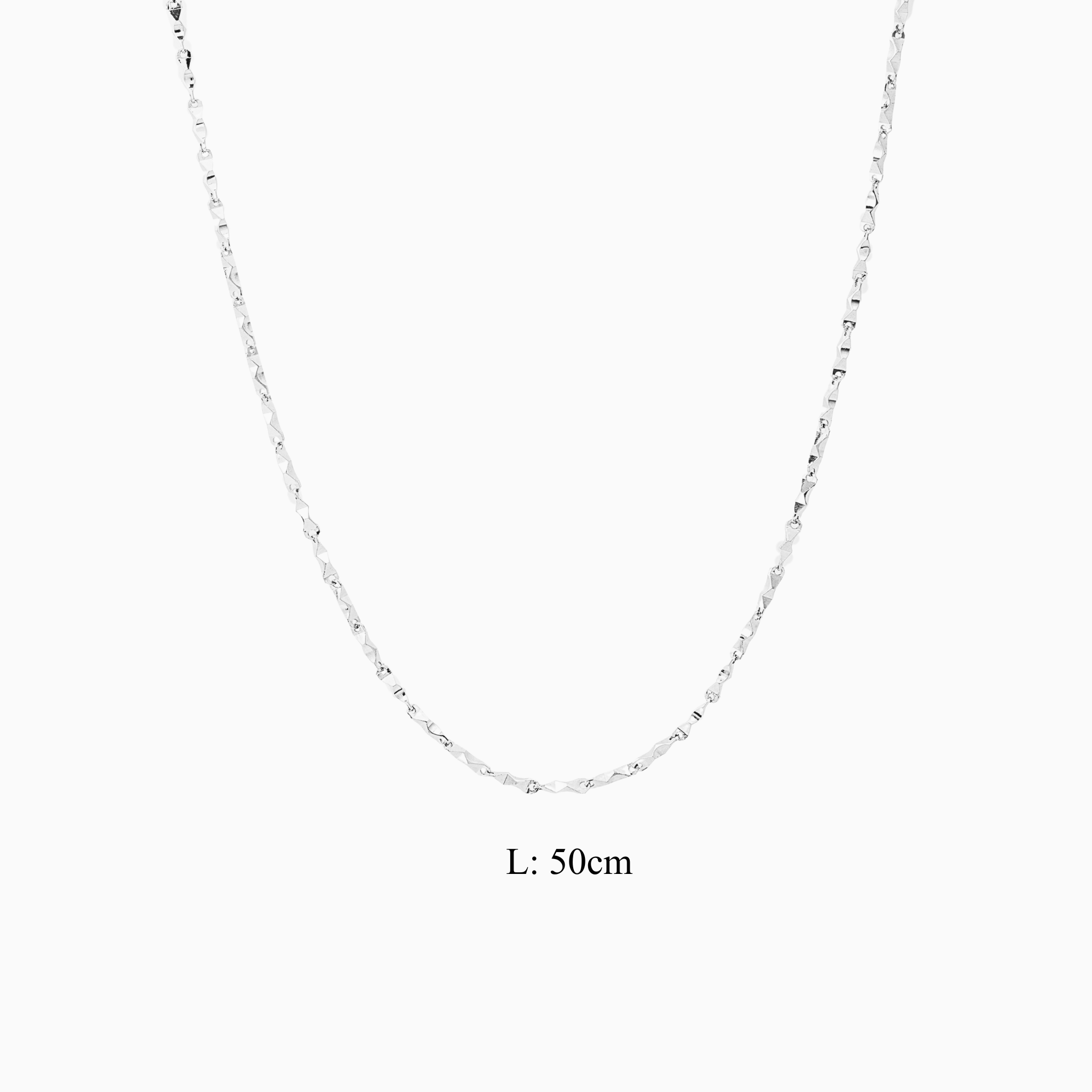 Contemporary sterling silver chain