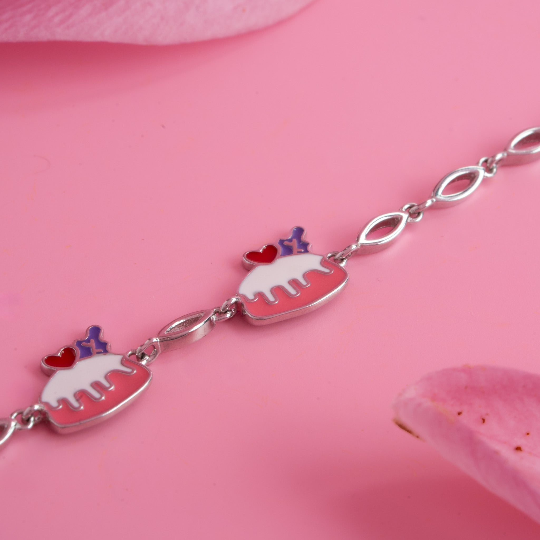 Cute cake design kids bracelet
