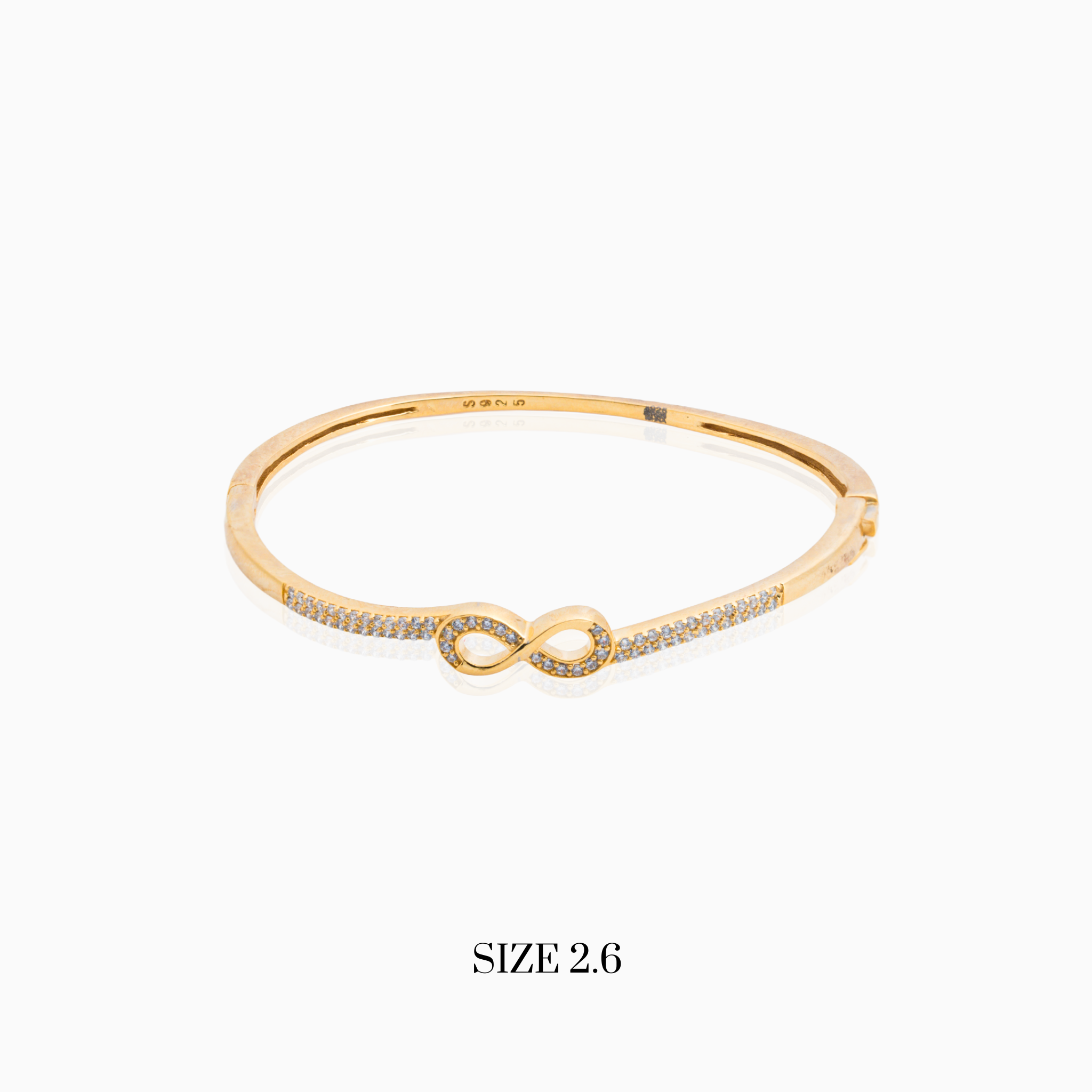 Daily wear gold finish silver bracelet