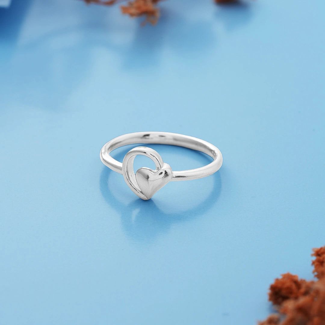 Dainty Heart Ring in 925 sterling Silver Ishna