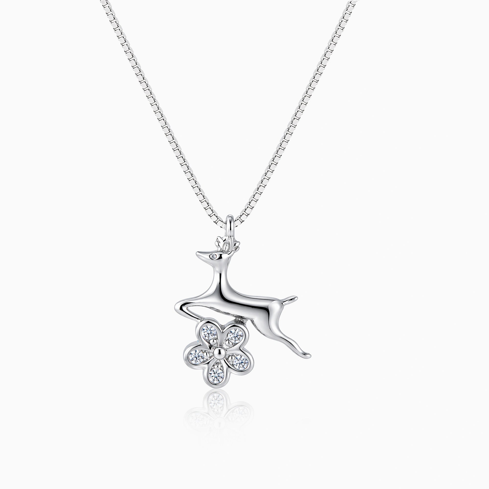Deer Flower Pendant Chain Ishna