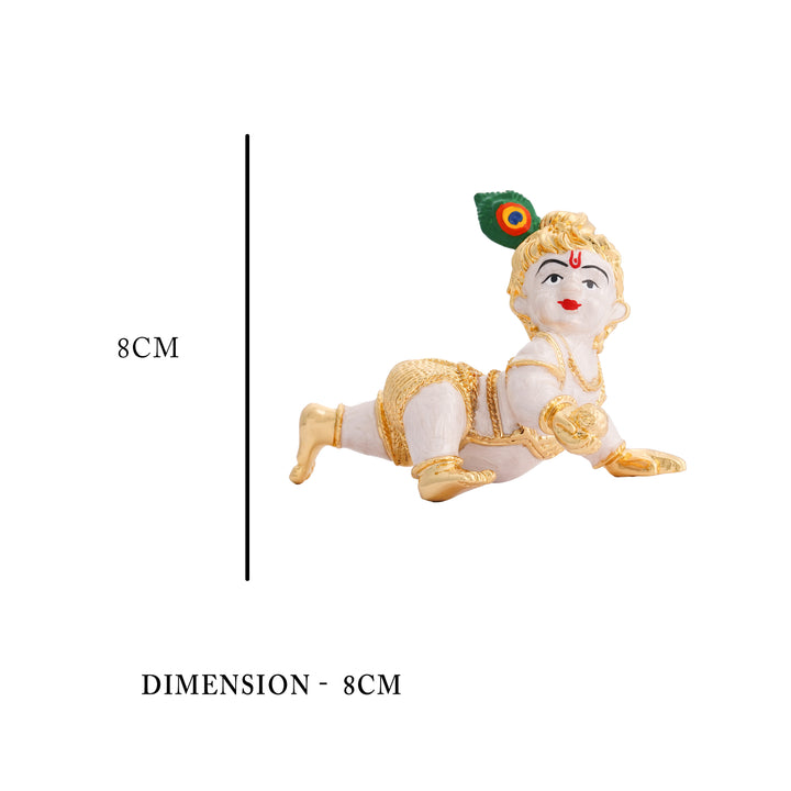 Divine Bal Gopal Idol with Gold Foil for Gifting