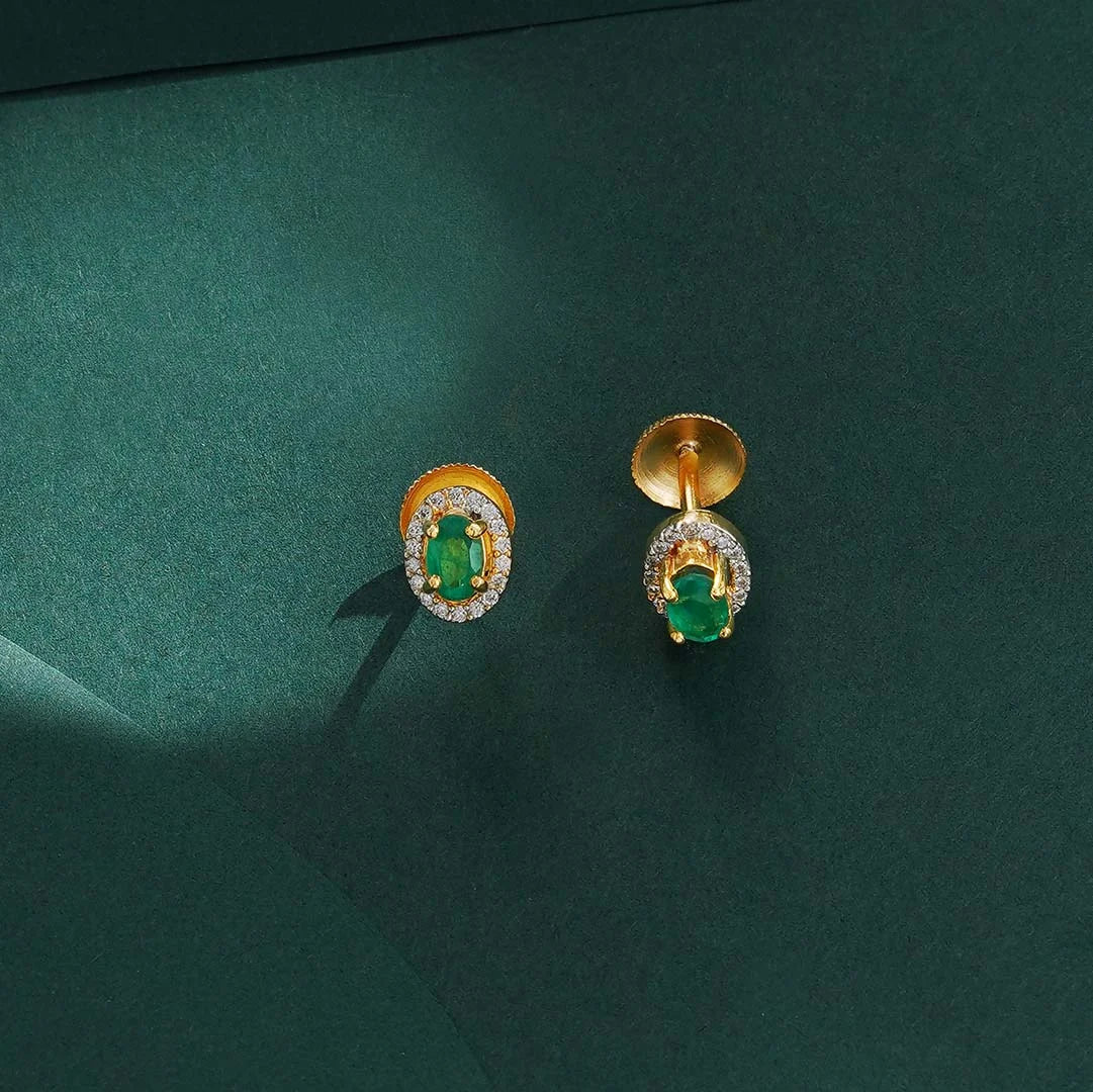 Double-string green stone necklace for women