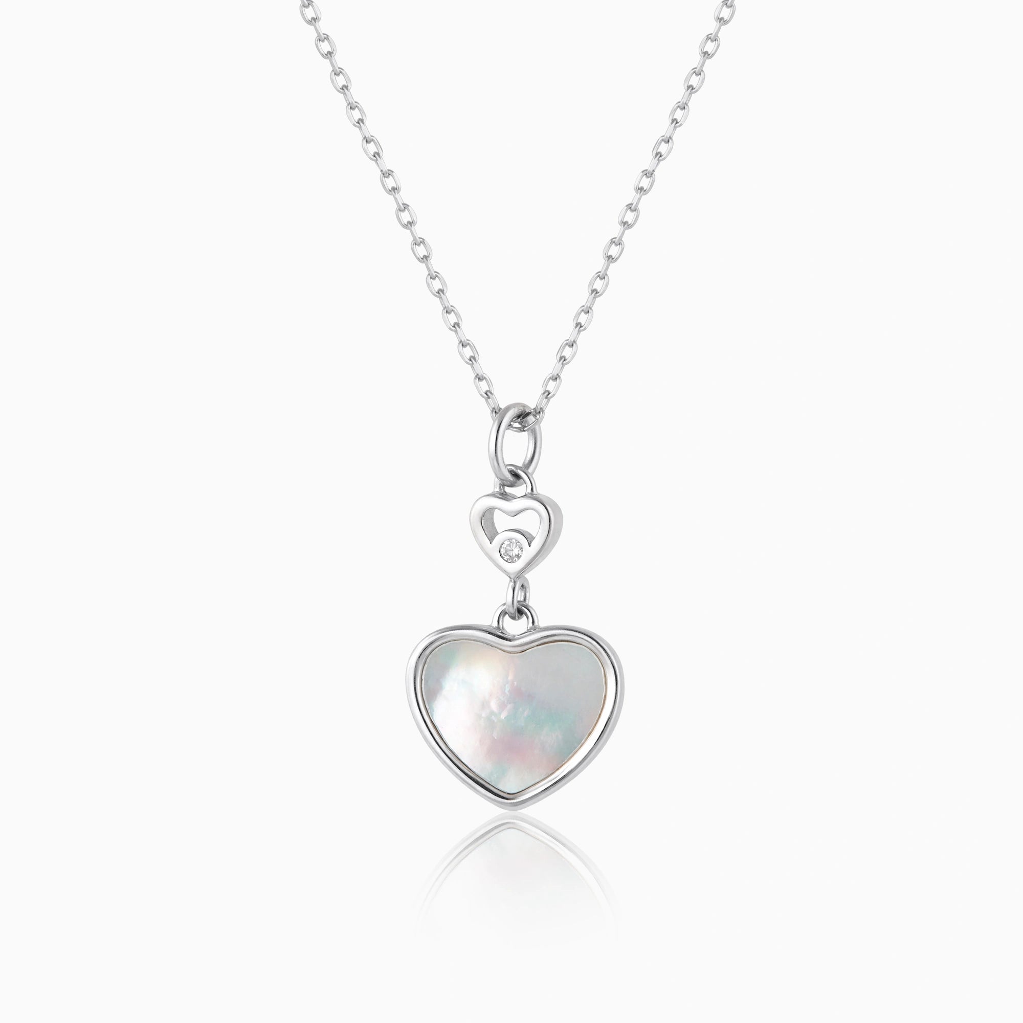 Double Heart Pendant Chain Ishna