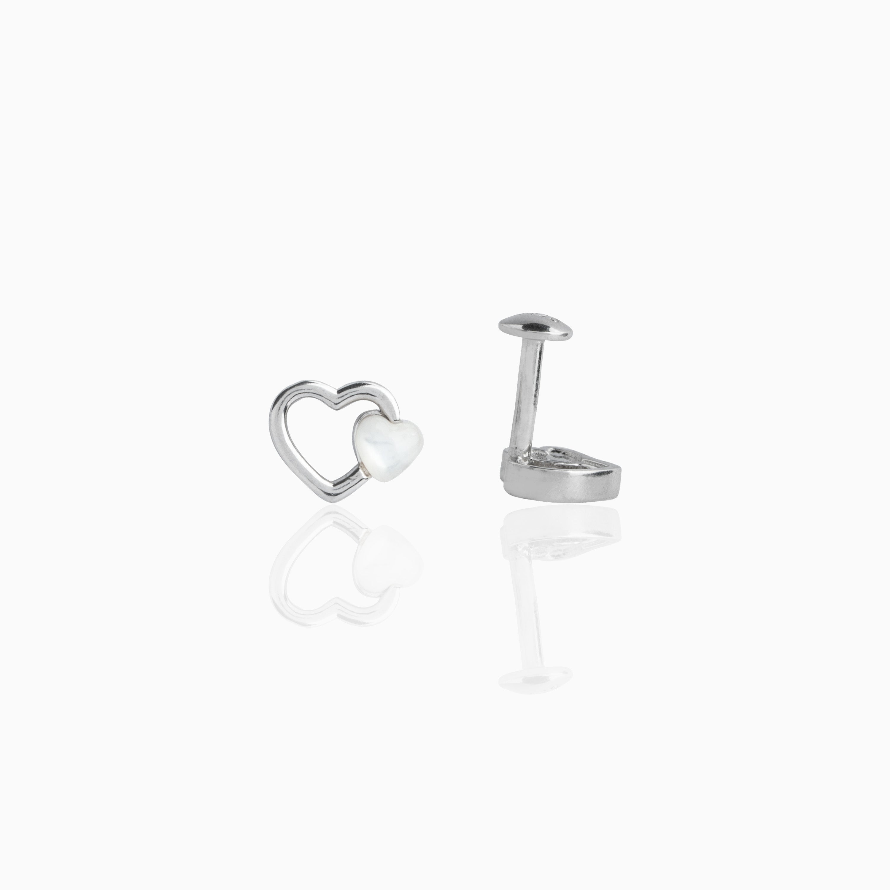  Double Heart Stud Earrings Ishna 