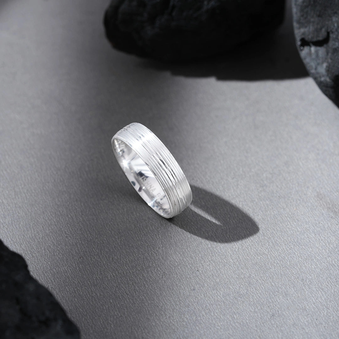 Double Line Sterling Silver Ring​