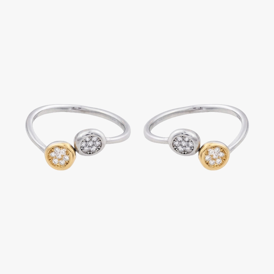 Dual tone floral metti for women