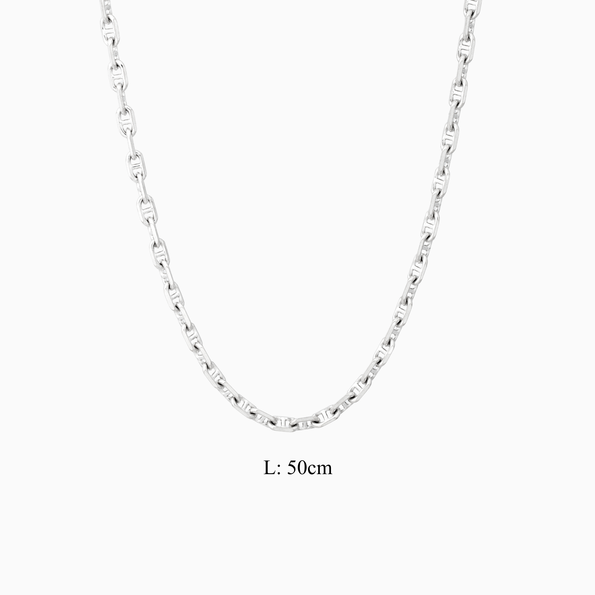 Durable sterling silver box chain