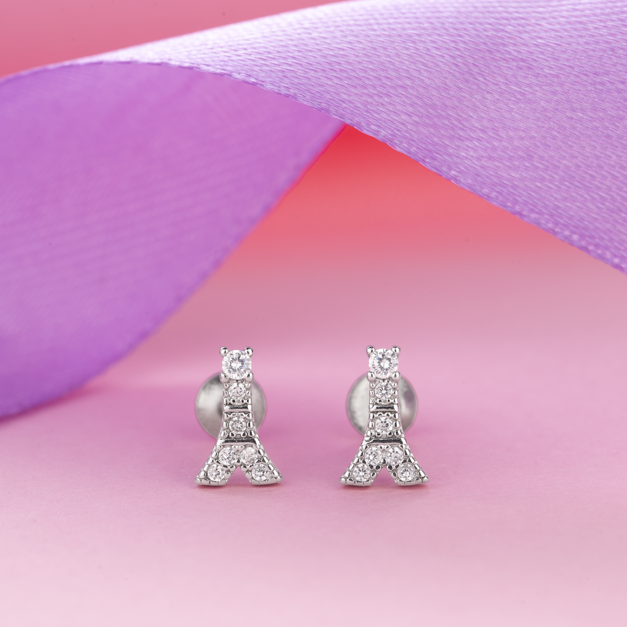 Eiffel Tower stud earrings