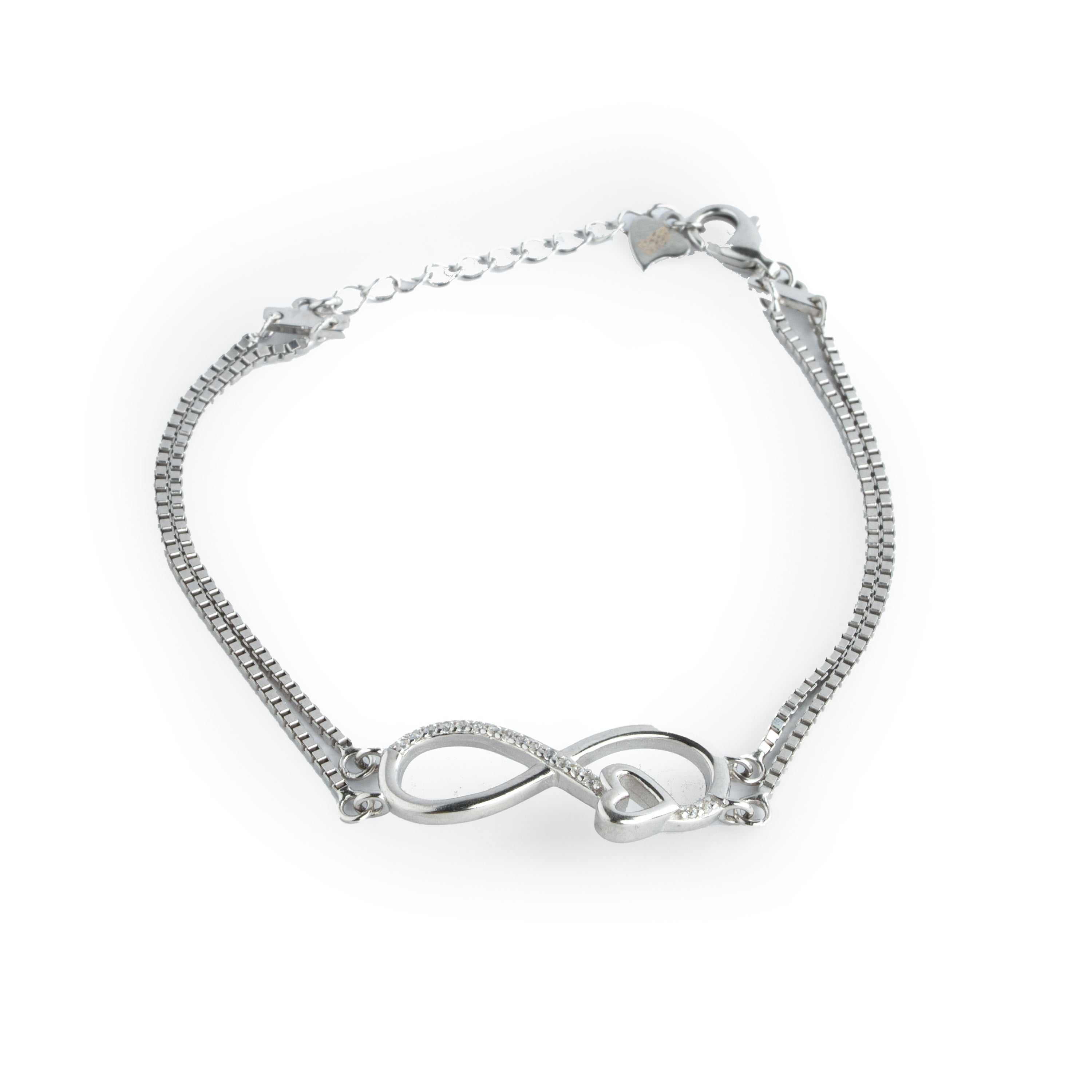 Elegant infinity heart bracelet Ishna