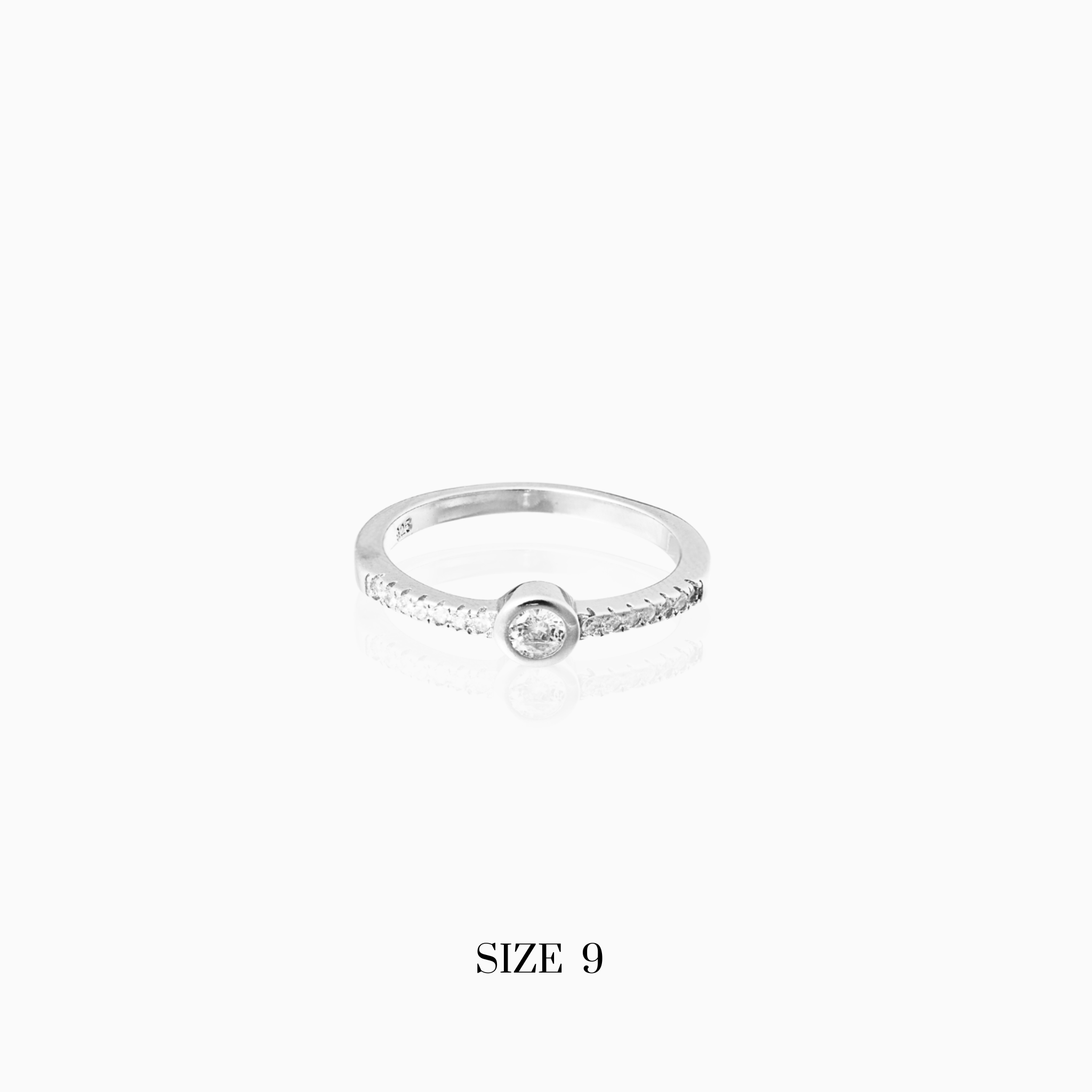 Elegant minimalist silver ring design