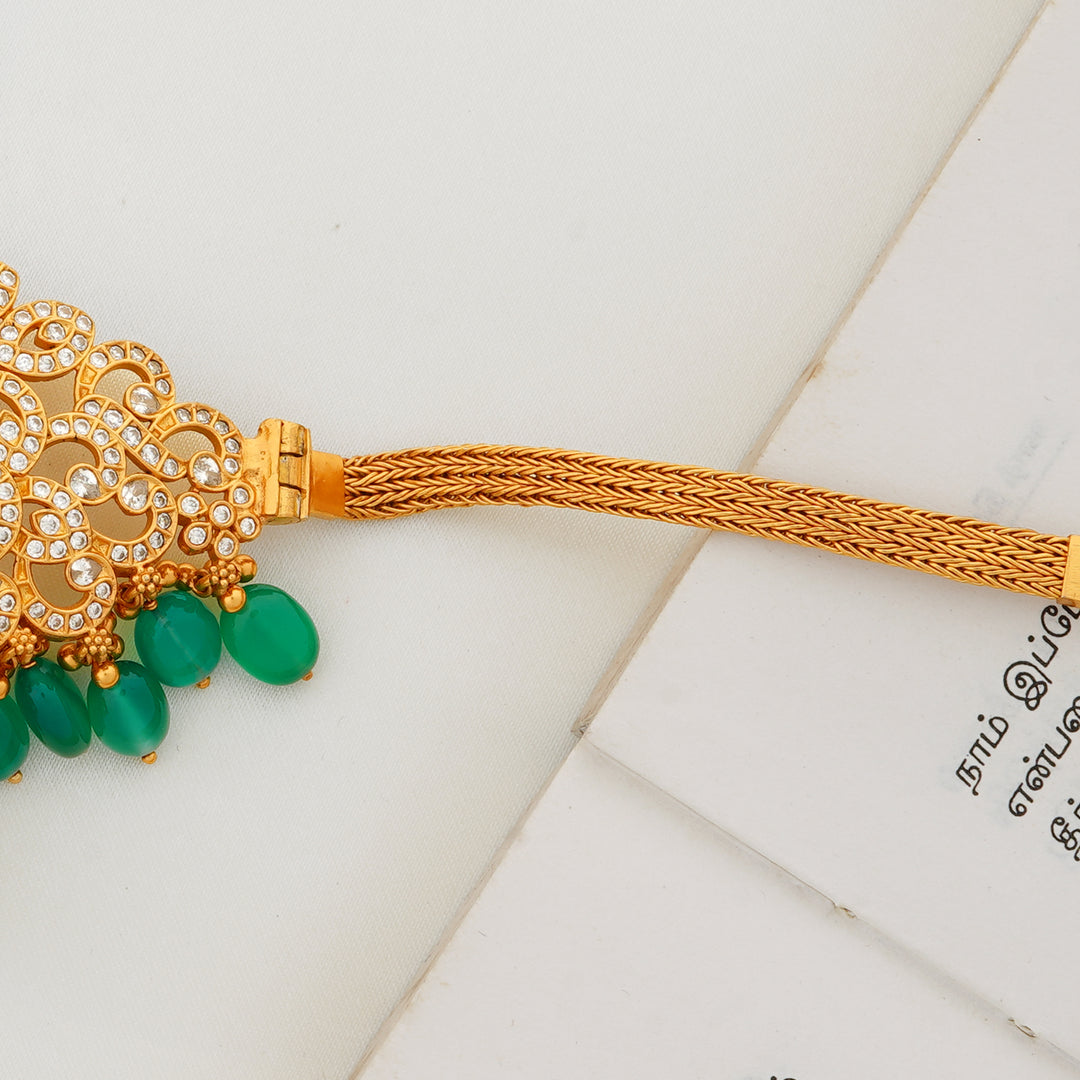 Ethnic Indian Wedding Choker with Soraski and CZ Stones