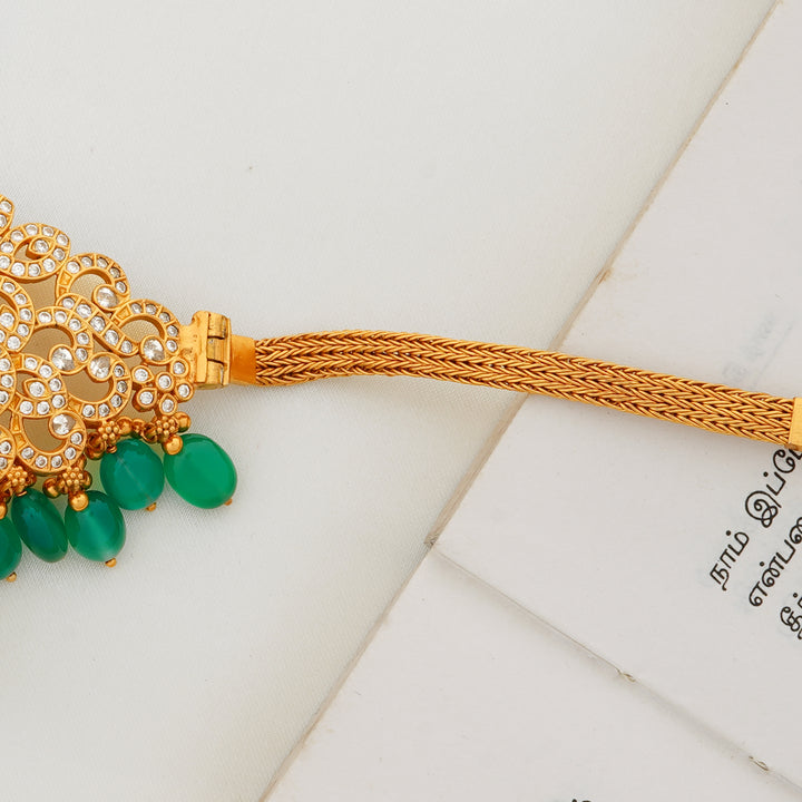 Ethnic Indian Wedding Choker with Soraski and CZ Stones