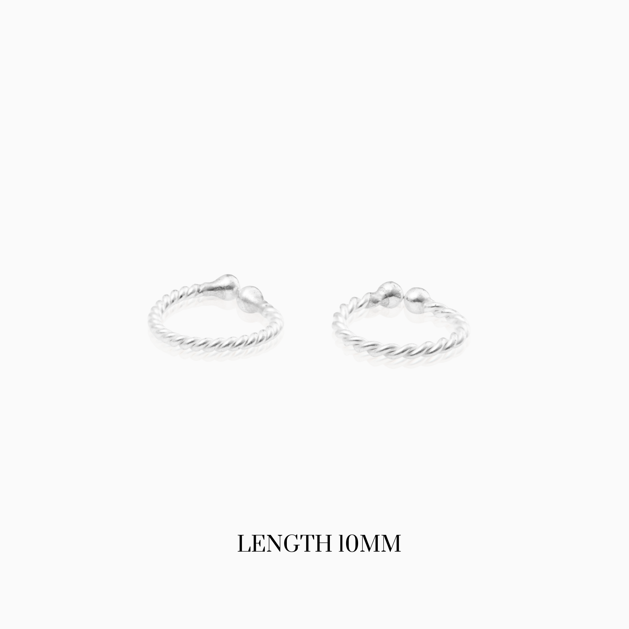 Everyday wear silver side ear jewelry