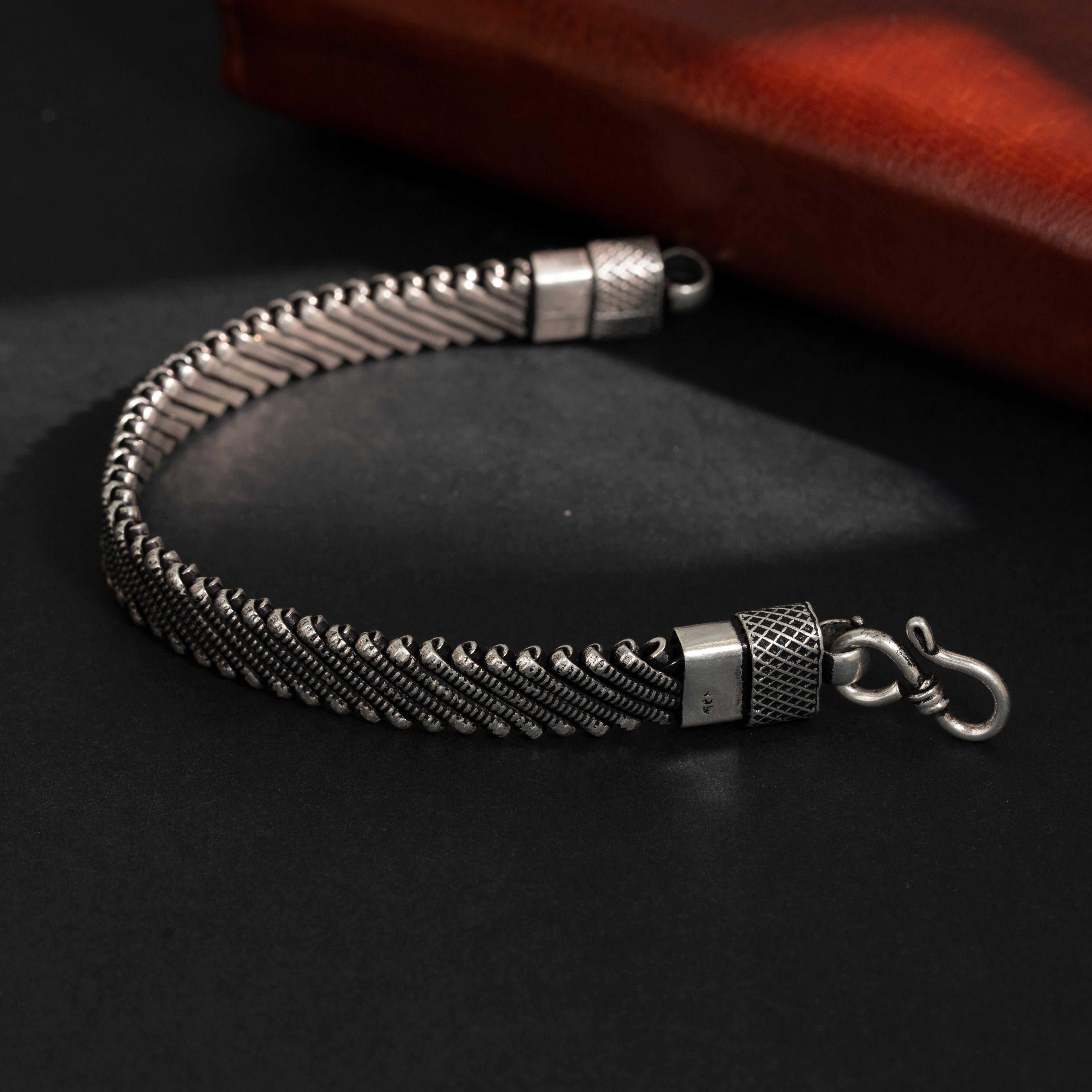 Everyday wear traditional silver bracelet