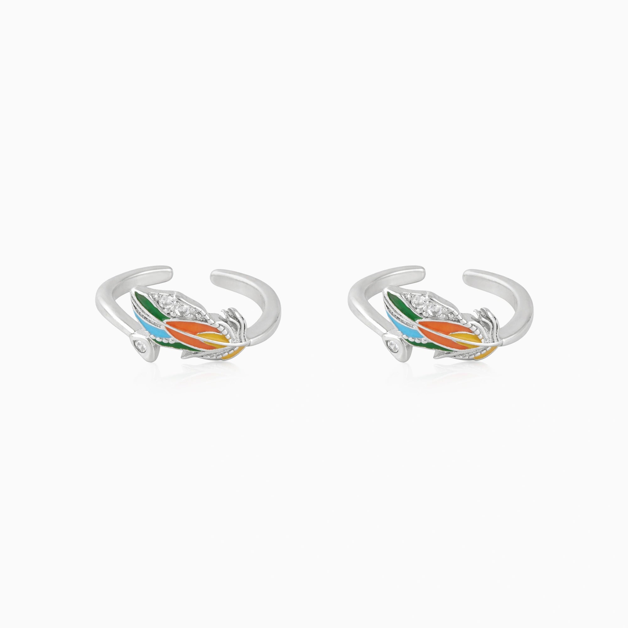 Feather Wrap Toe Ring Ishna