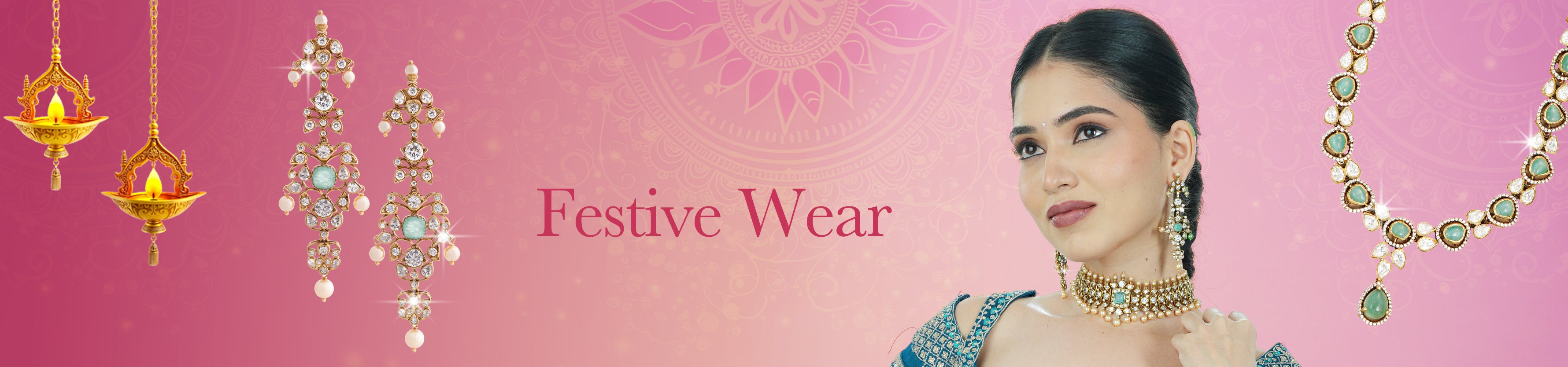 Festive Wear Jewellery Collection Banner Desktop
