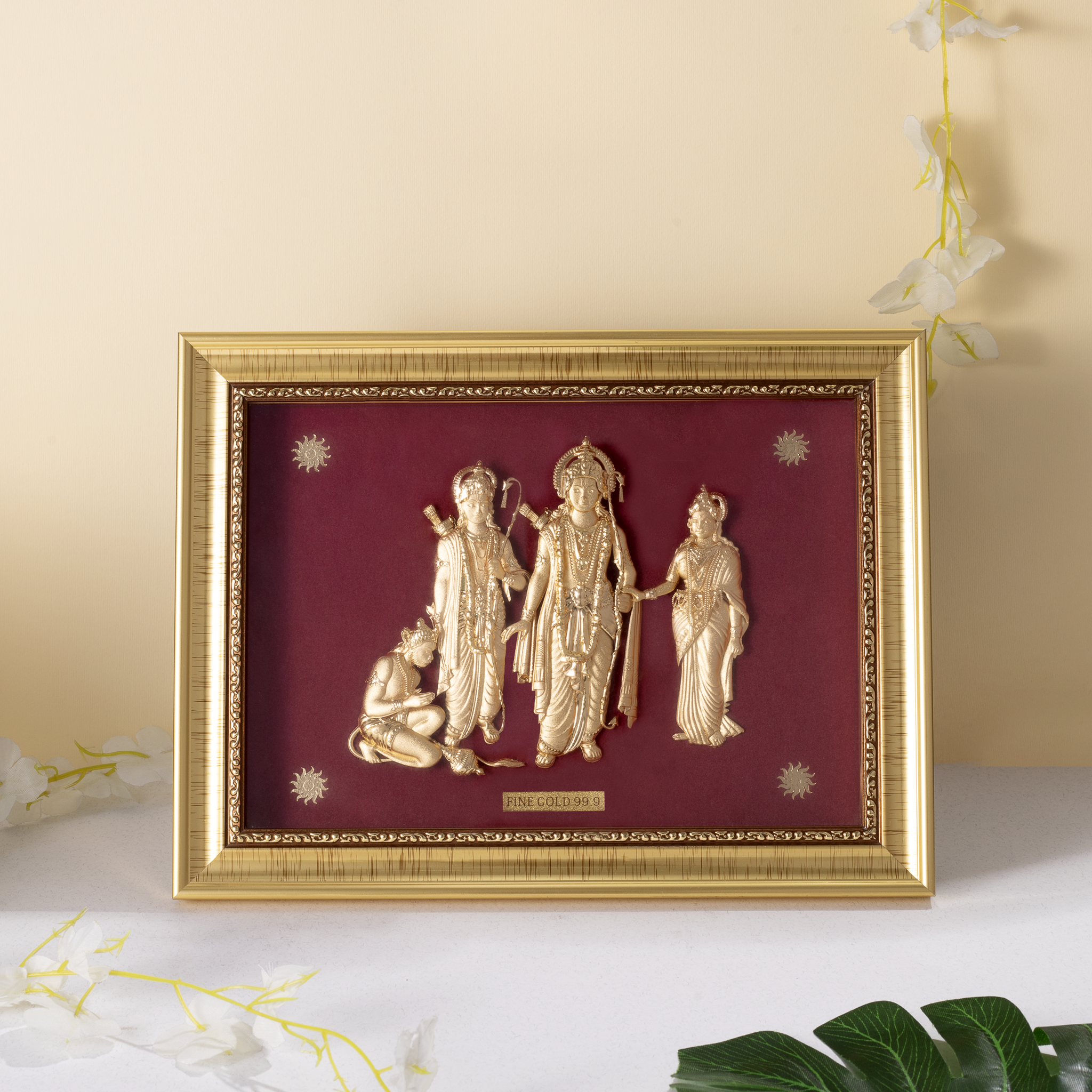 Fine Gold 24KT Ram Darbar frame