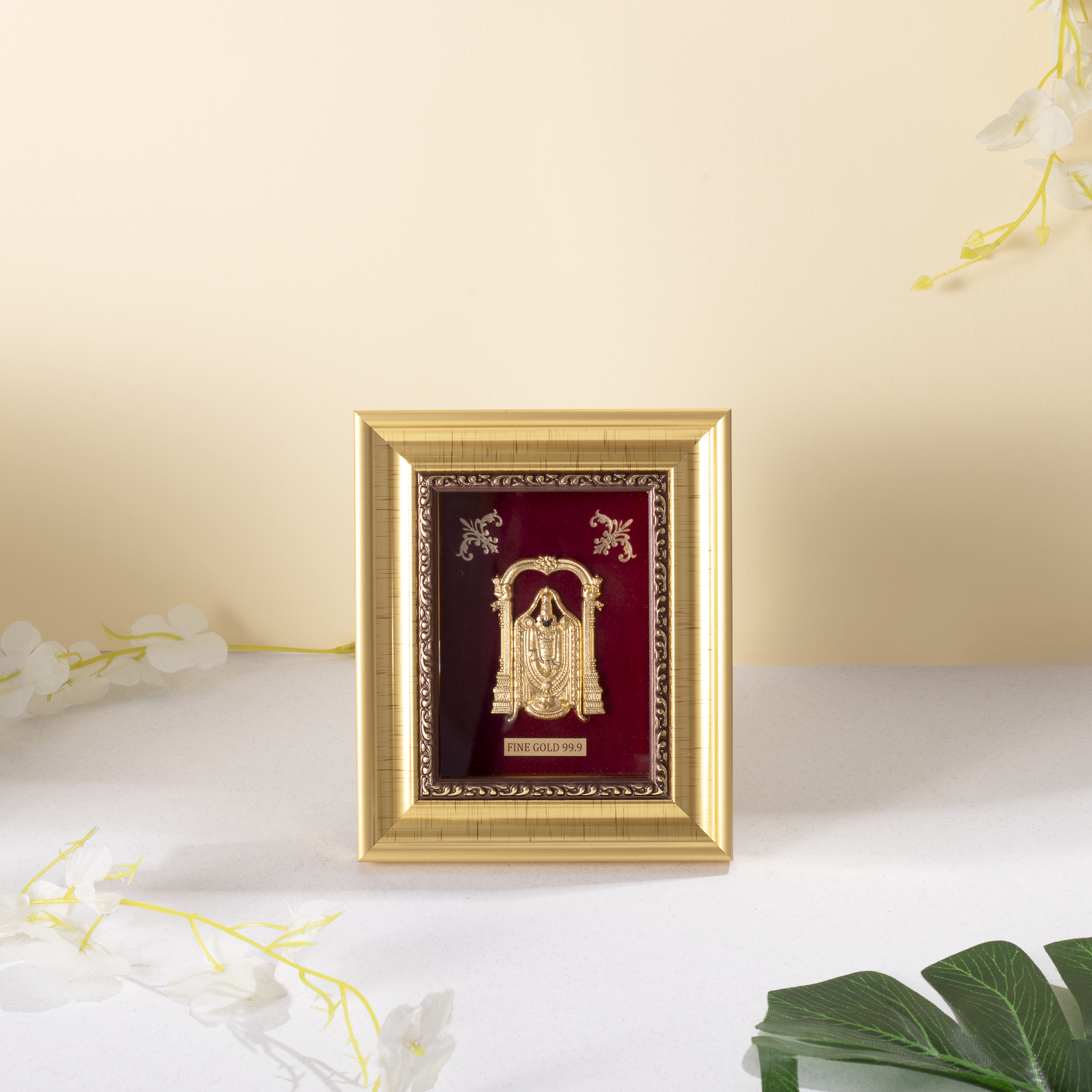 Fine gold 99.9 Lord Balaji golden frame