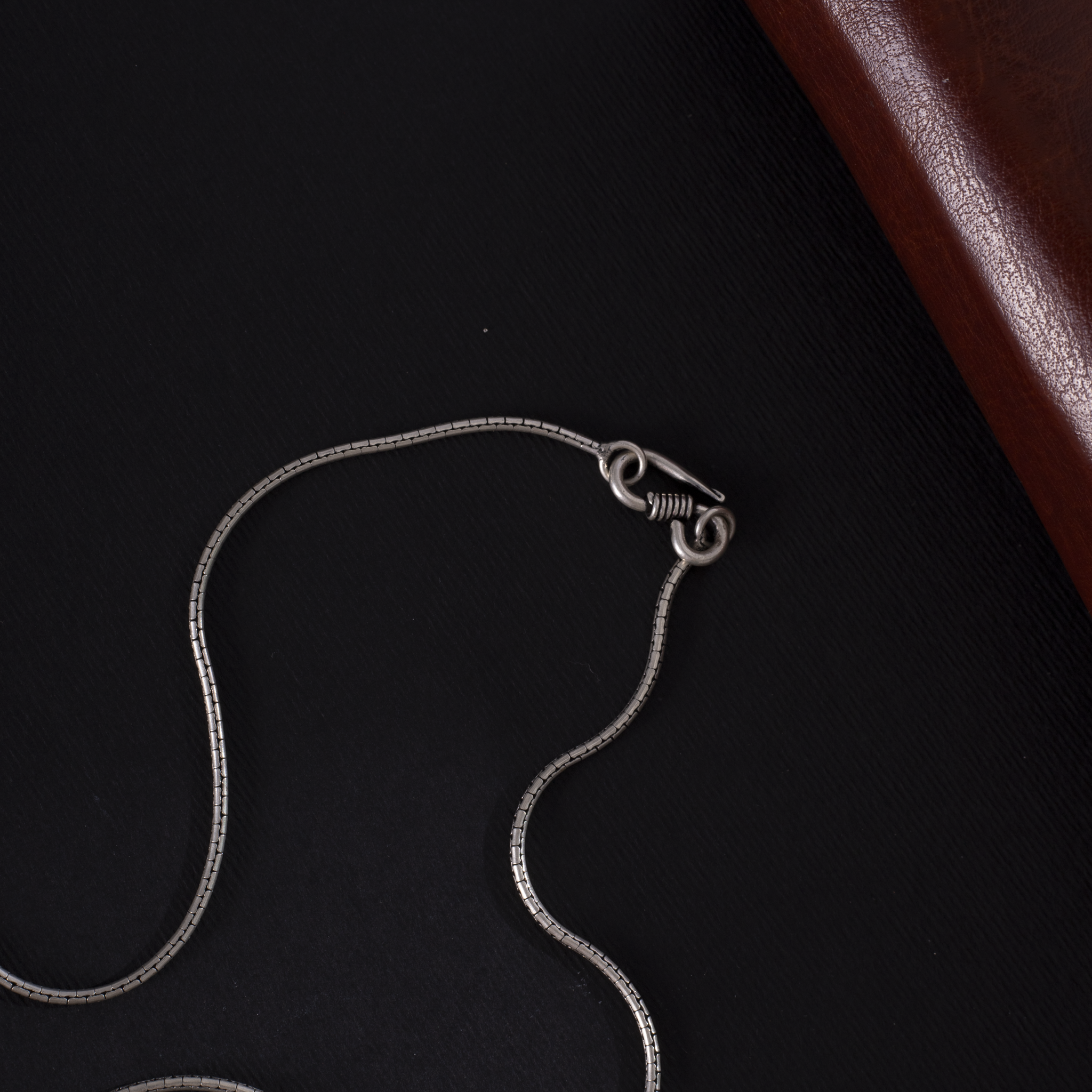 Flat snake chain silver chain