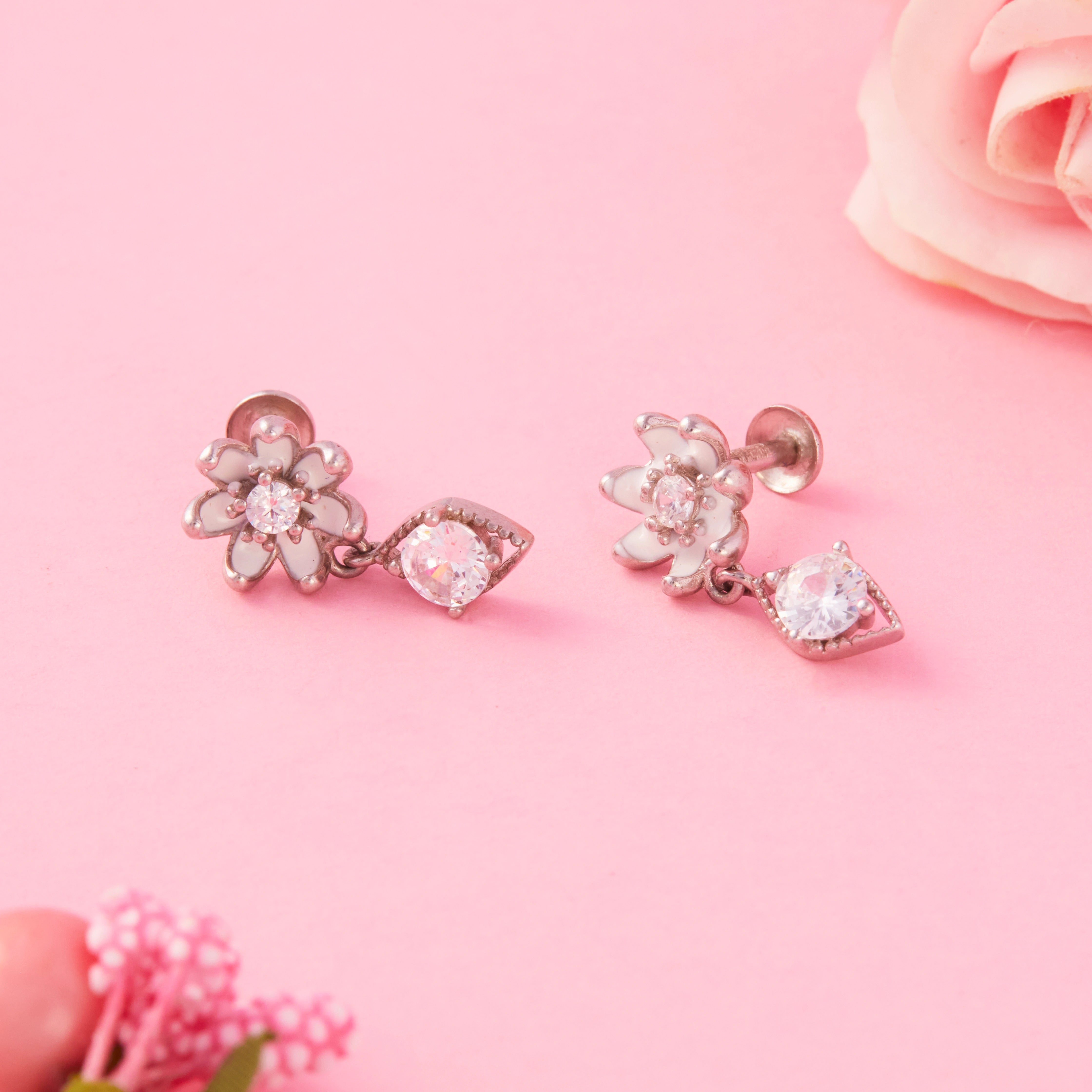 Floral Drop Earrings Ishna