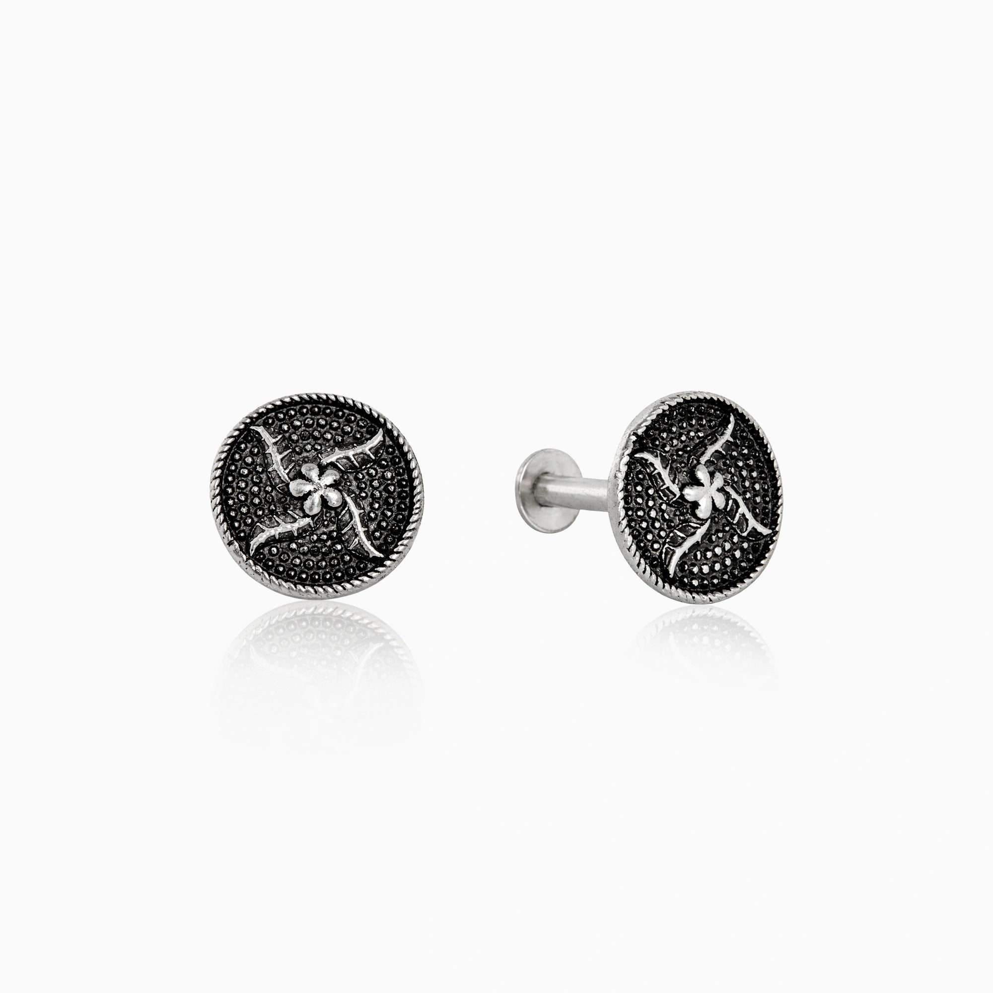 Floral Motif Stud Earrings Ishna