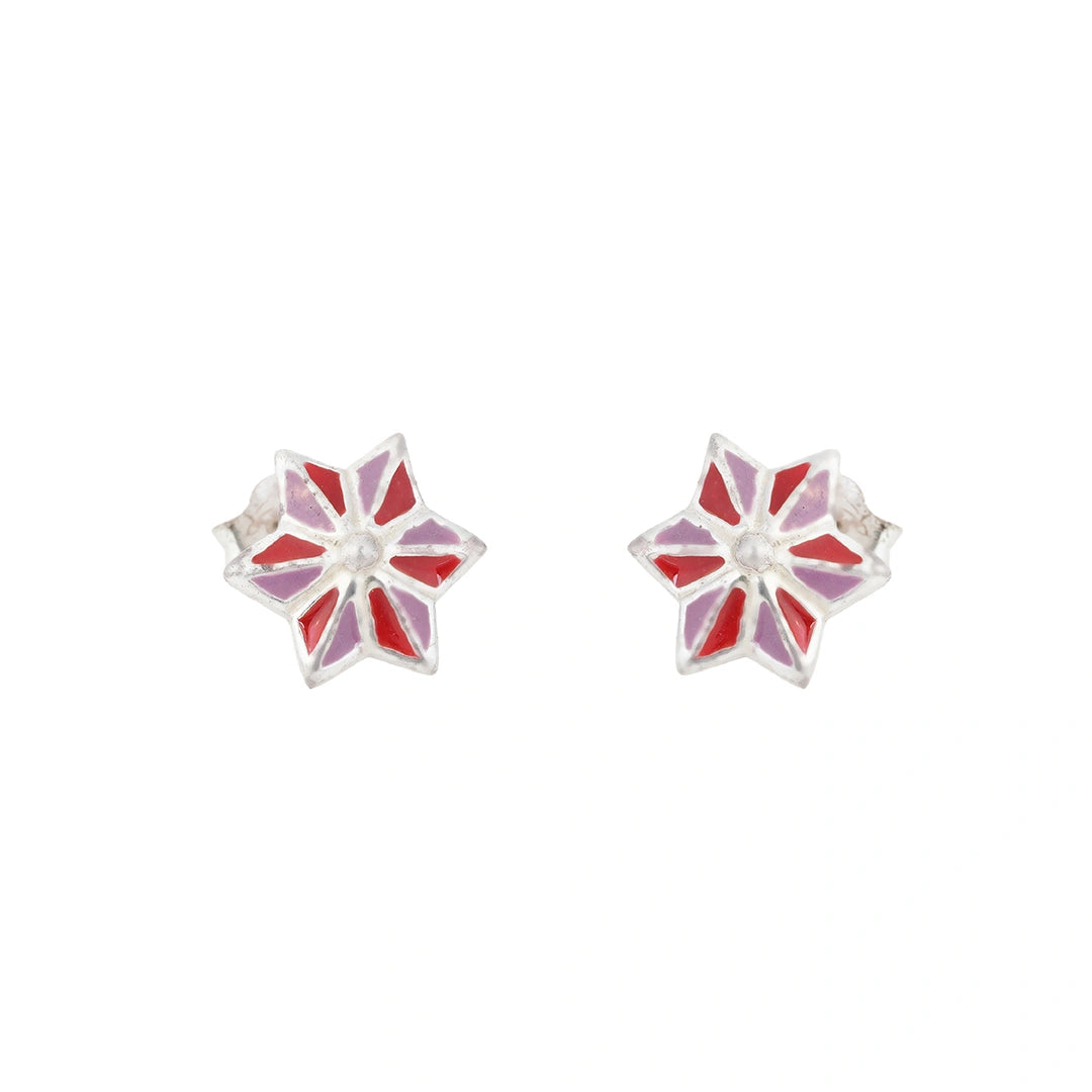 Floral Star Kids Studs Ishna