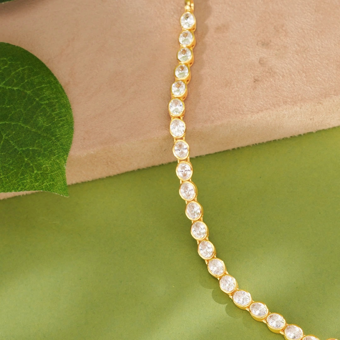 Floral Stone Necklace Ishna