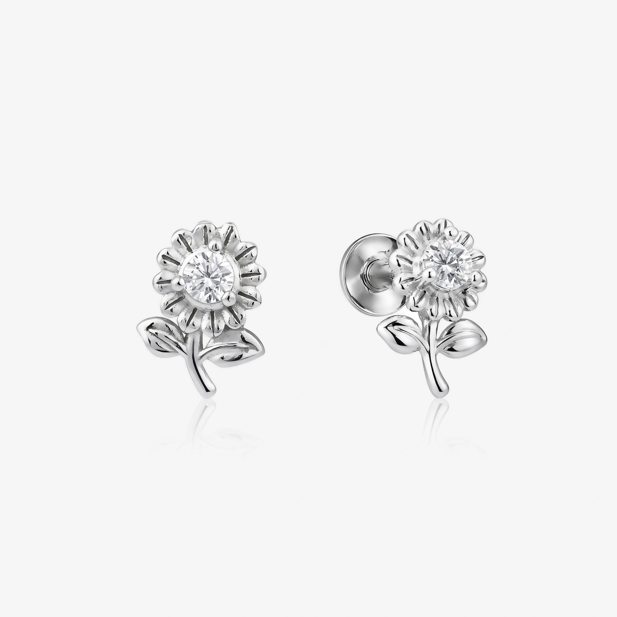 Flower Motif Stud Earrings Ishna