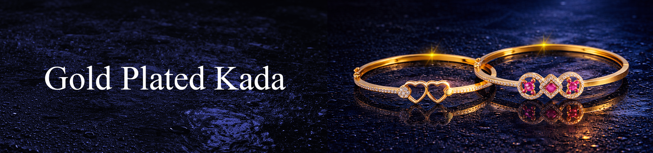 Gold Plated Kada Collection Banner Desktop