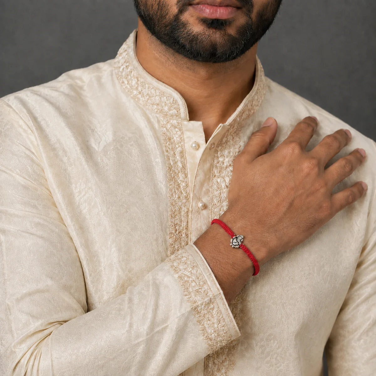 Ganesh Rakhi 925 Silver