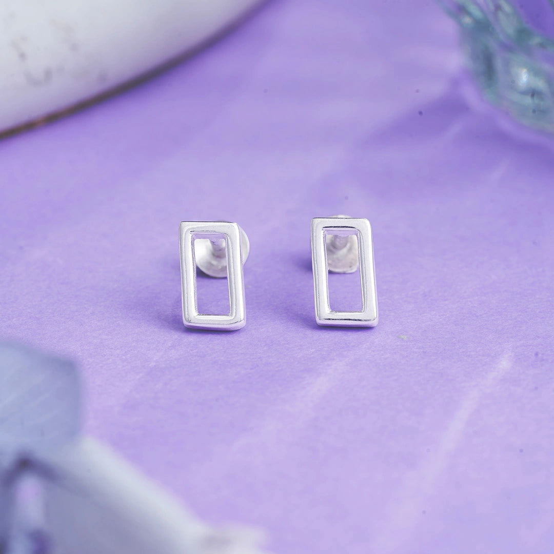 Geometric Frame Stud Earrings Ishna