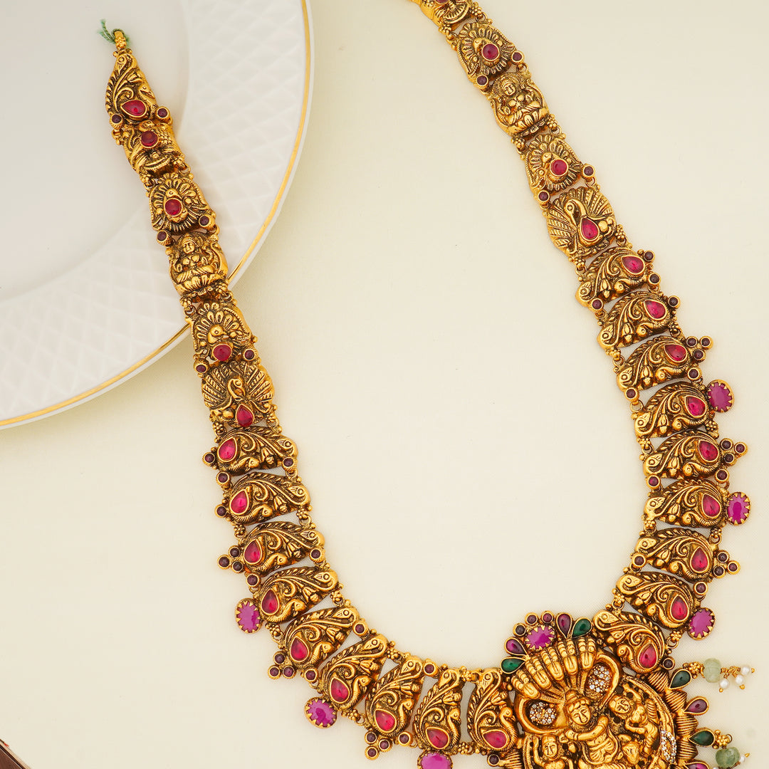 Goddess Lakshmi bridal necklace