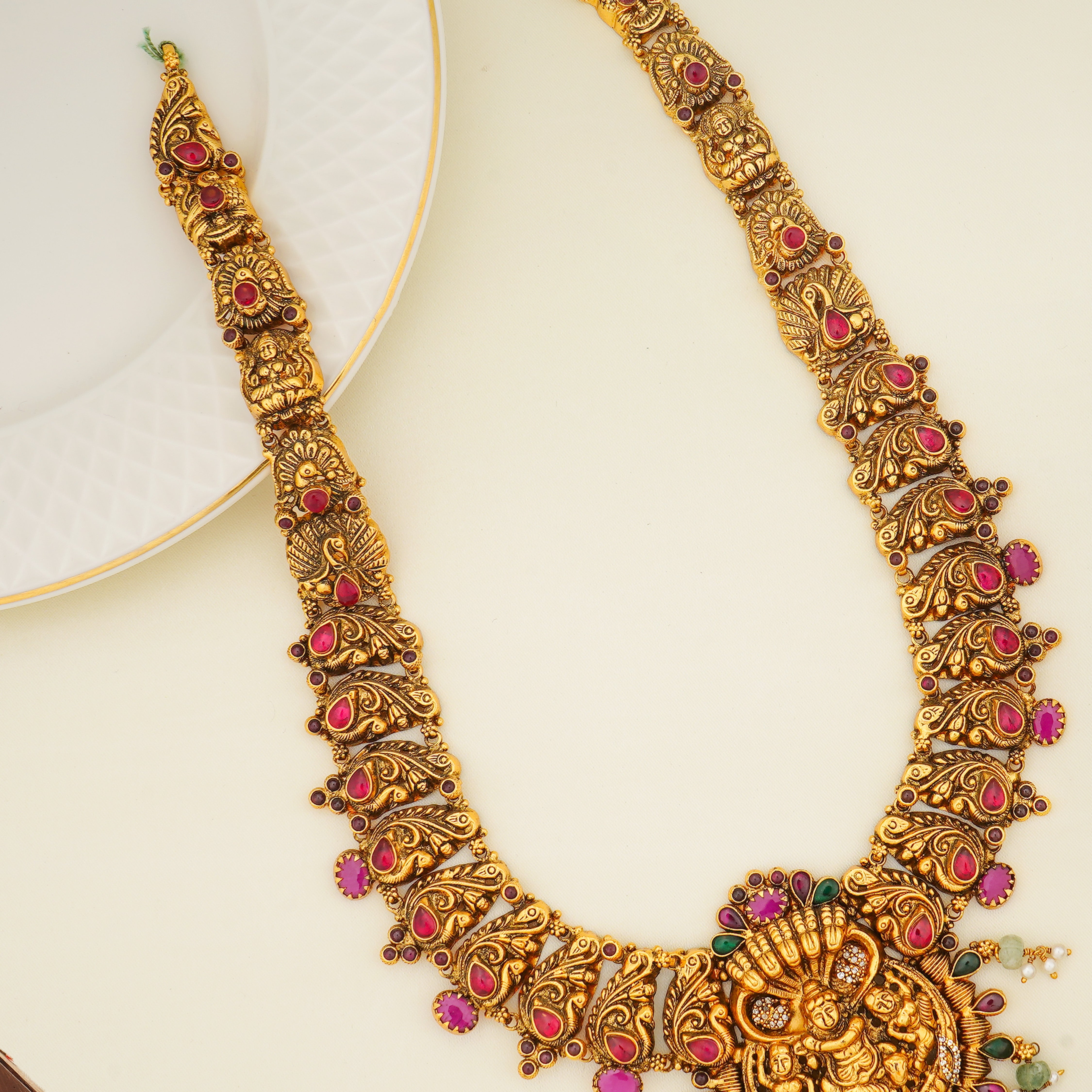 Goddess Lakshmi bridal necklace
