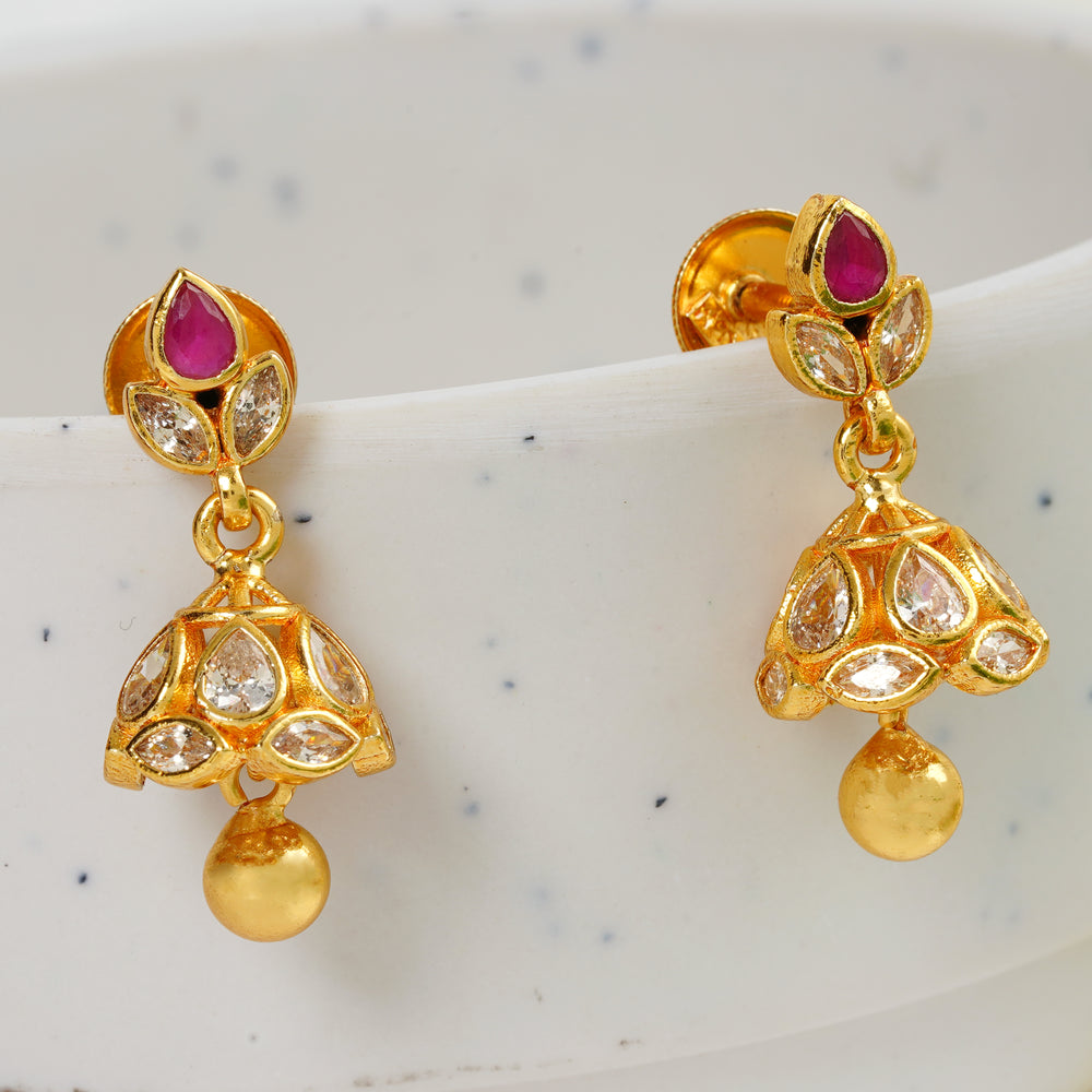 Gold Plated Traditional Jhumkas