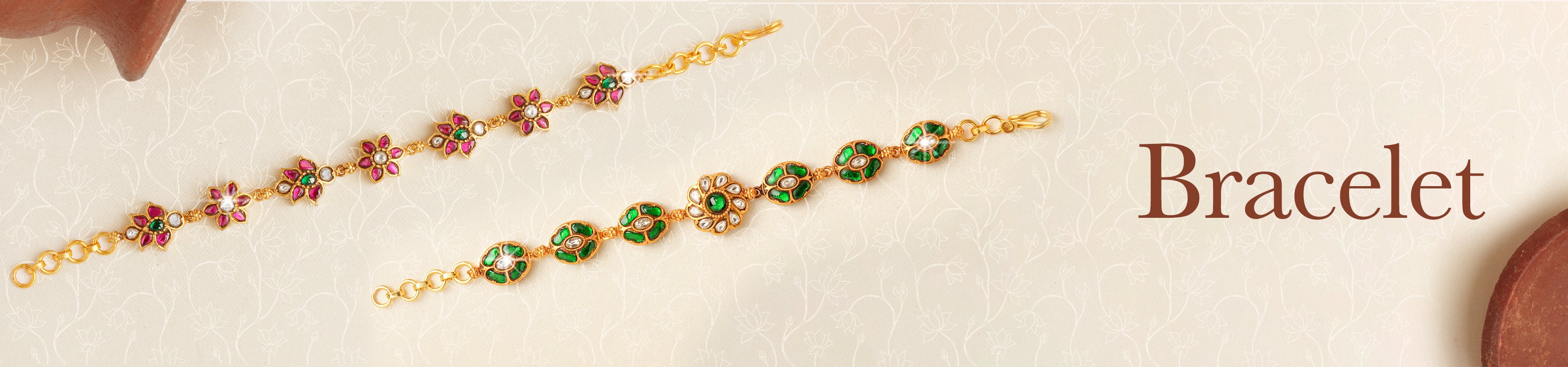 Gold Plated Bracelet Banner Desktop
