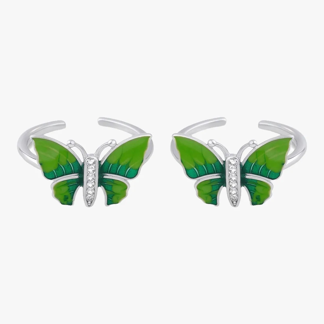 Green butterfly metti for women