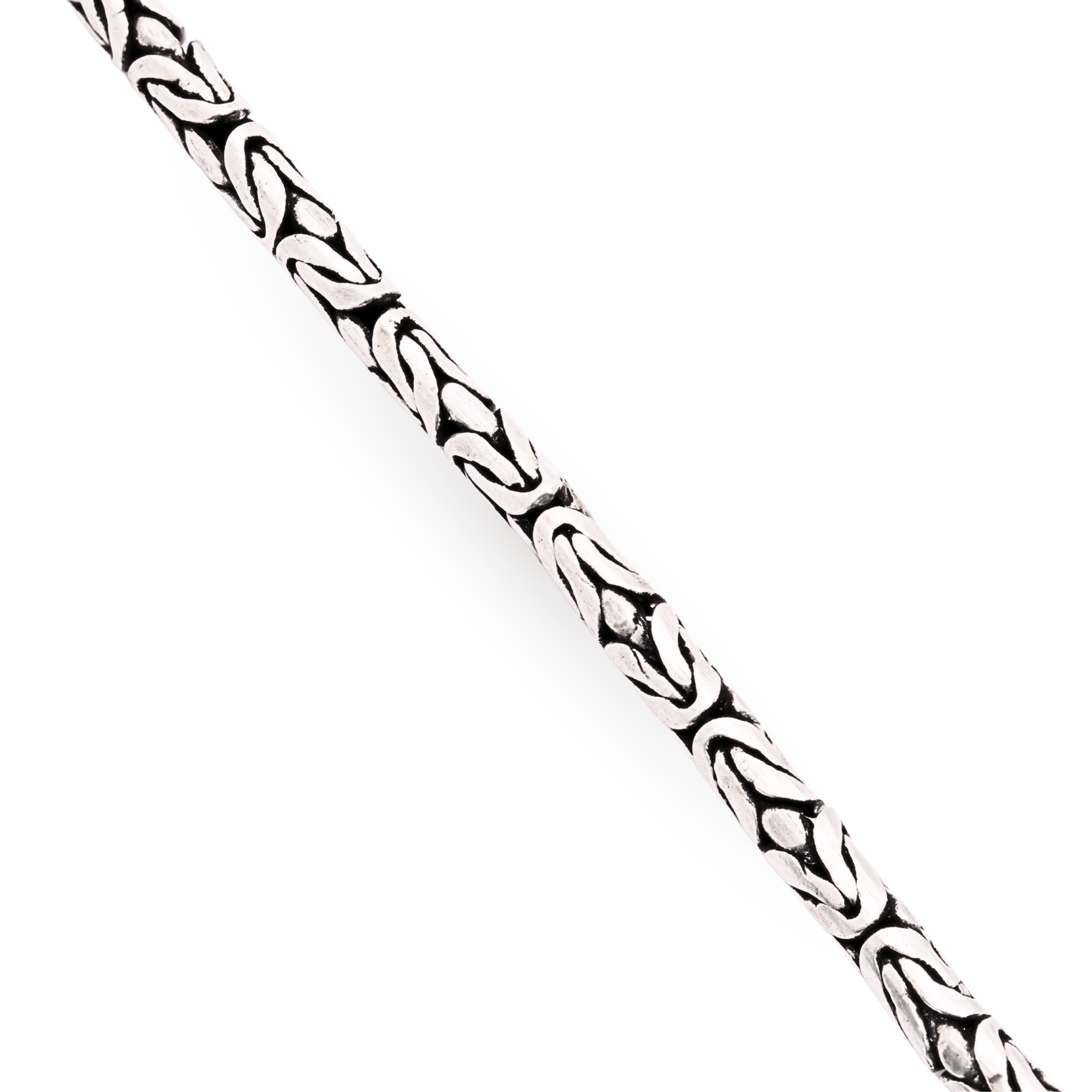 Handcrafted Bali chain silver bracelet