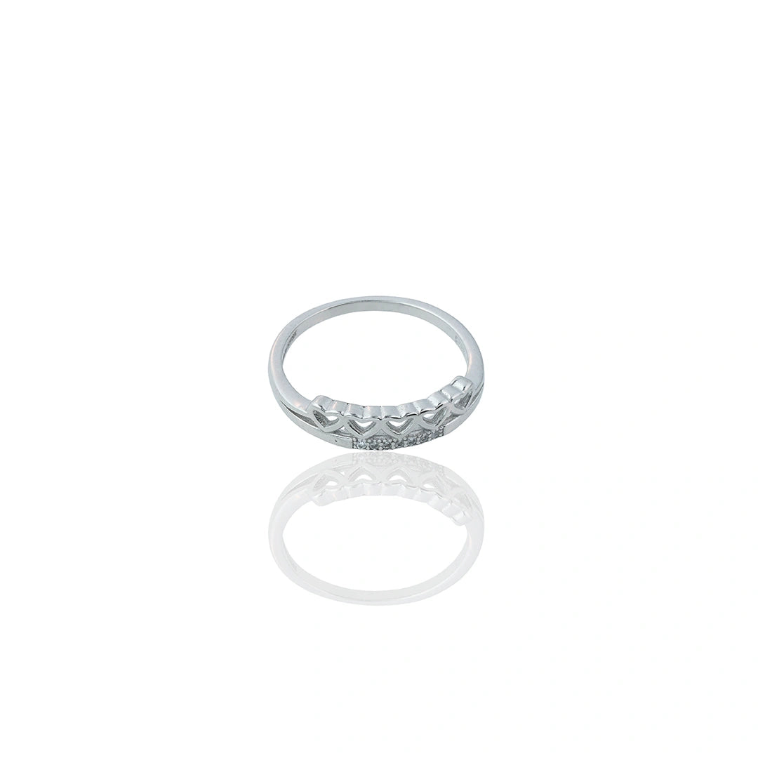 Heart Charm Band Ring Ishna
